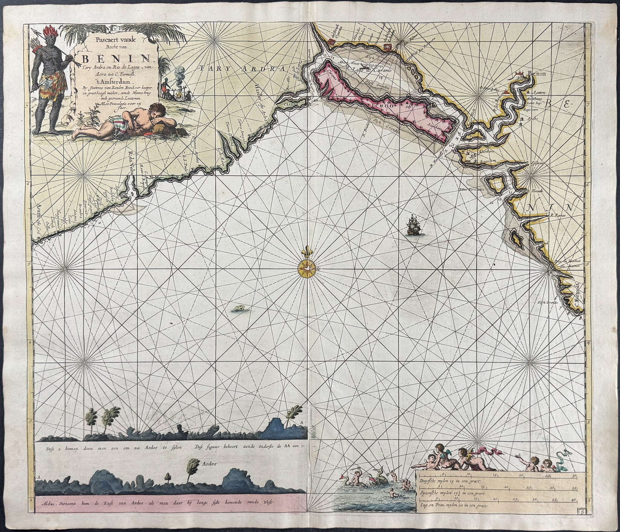 Map of the Gulf of Benin (West Africa)