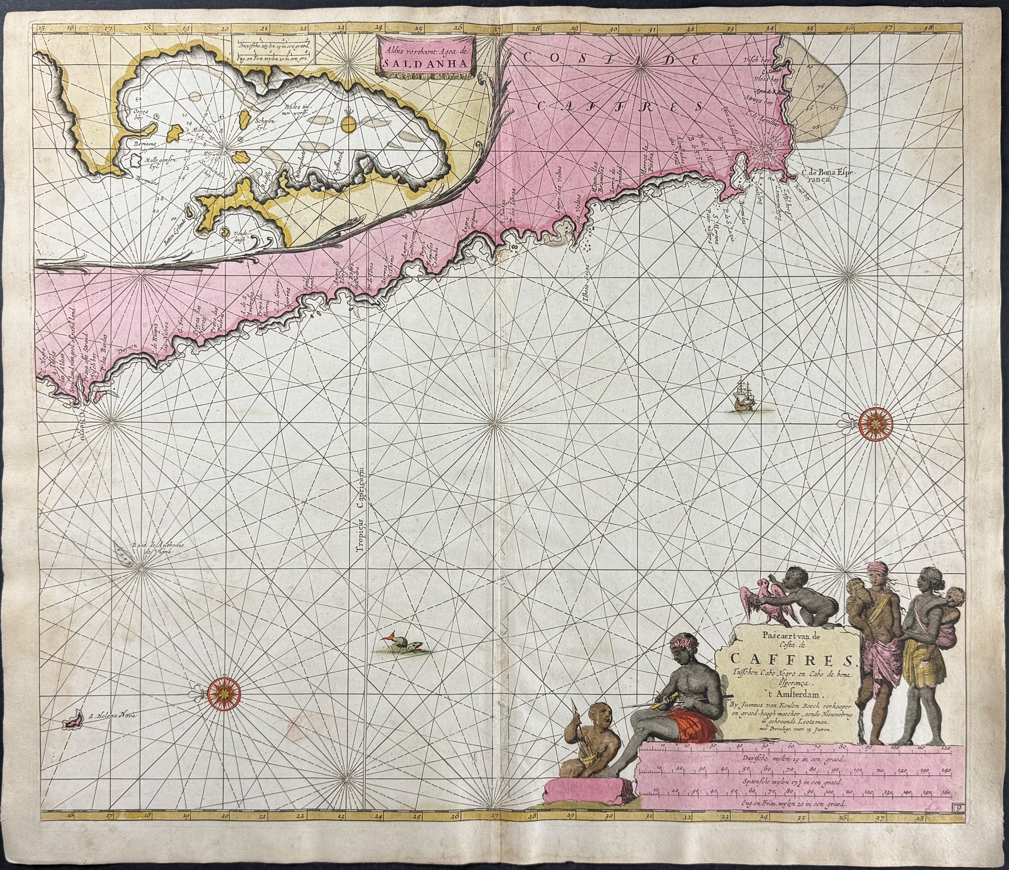 Map of the Southwestern Coast of Africa