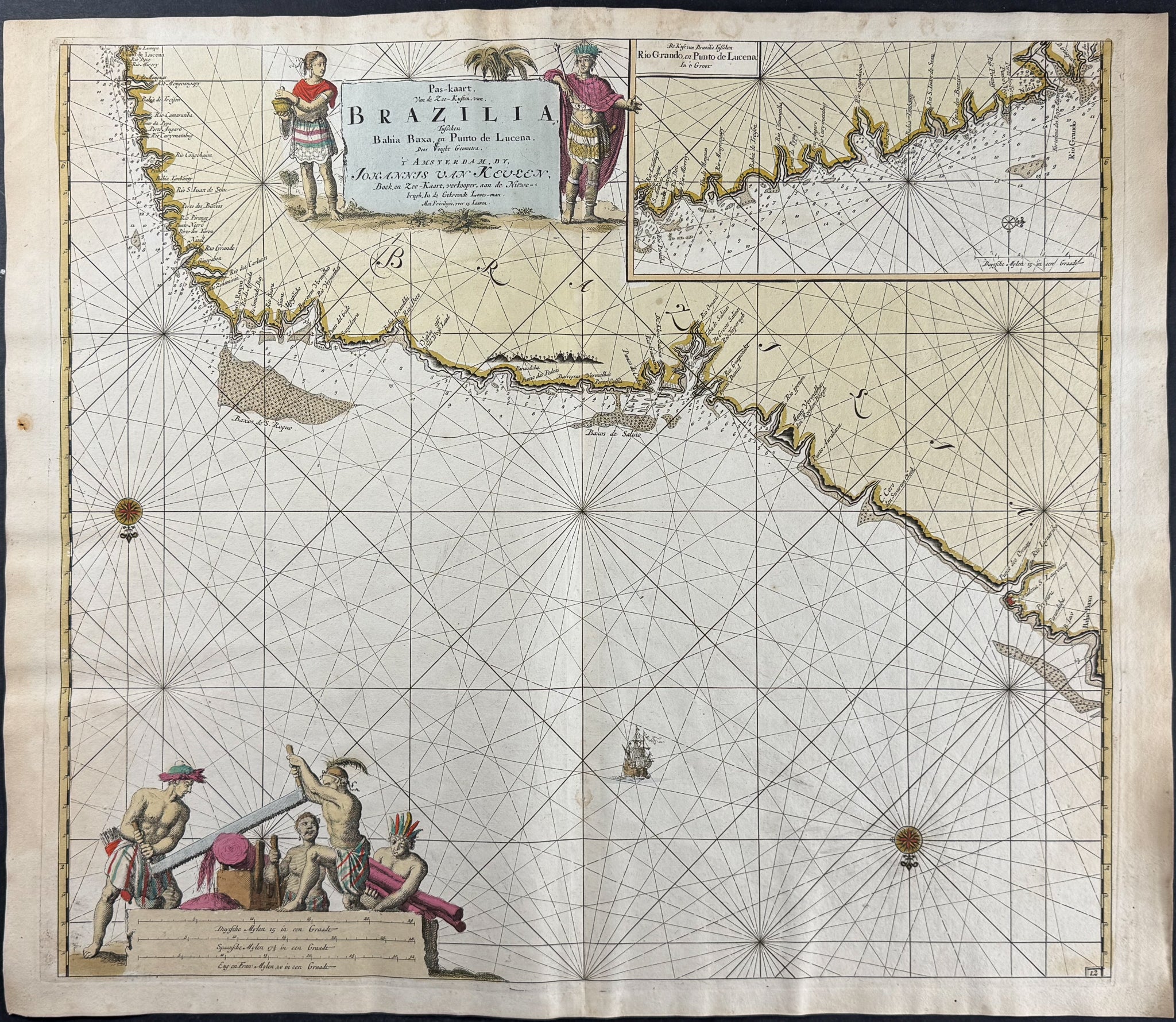 Coastal Map of Brazil