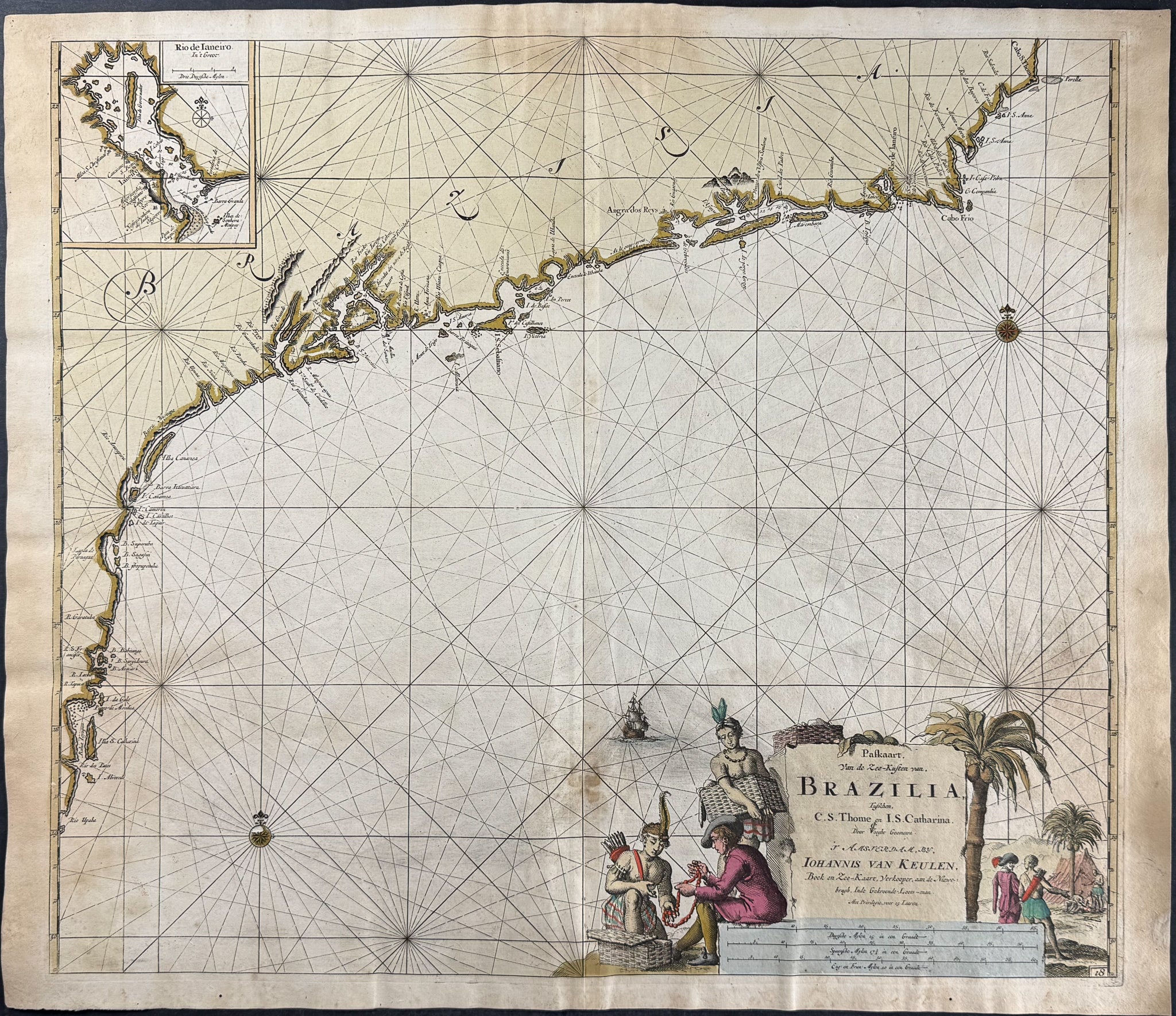 Coastal Map of Brazil
