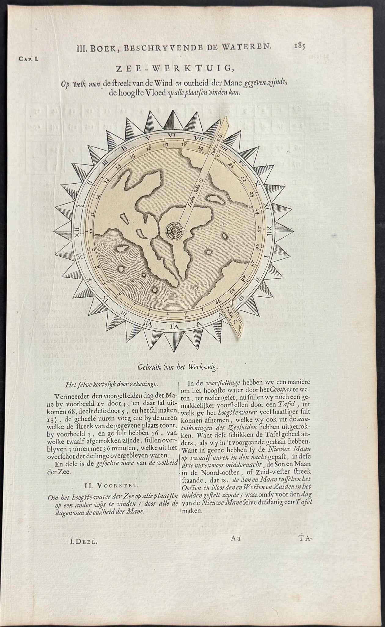 Volvelle Intended to show the Movements of the Oceans