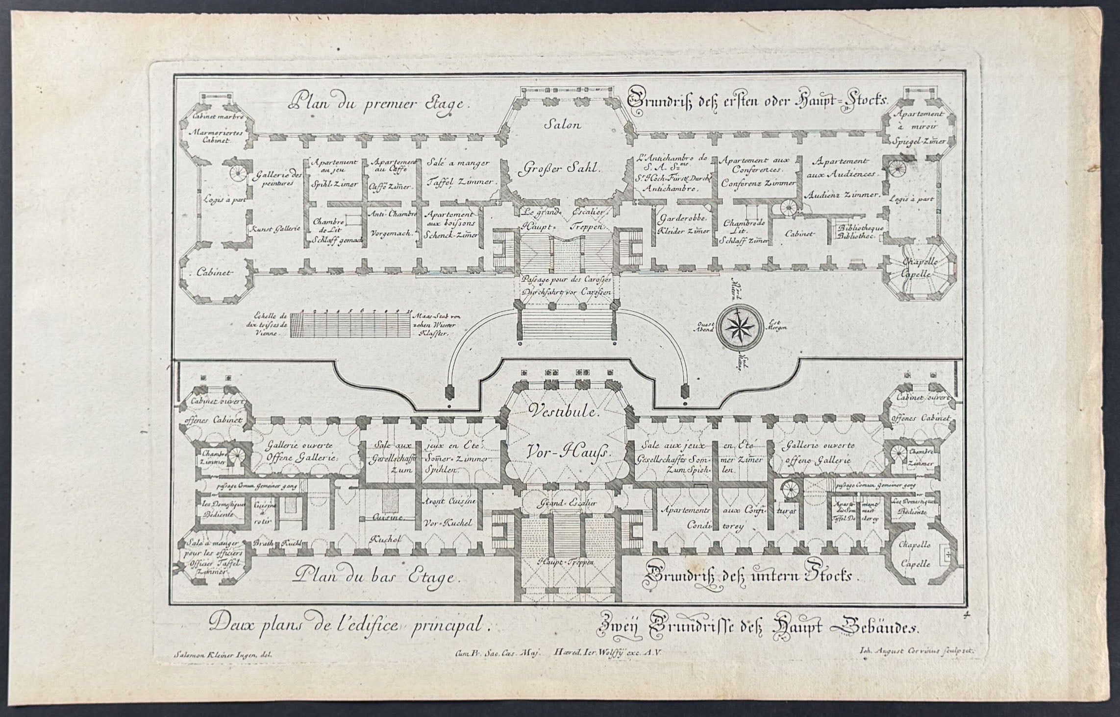 Plans for Building - Duex plans de l'edifice principal