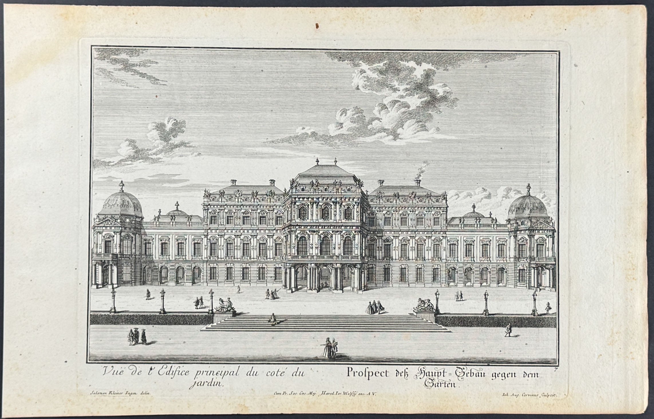 Building - Vue de l'Edifice principal du cote du jardin