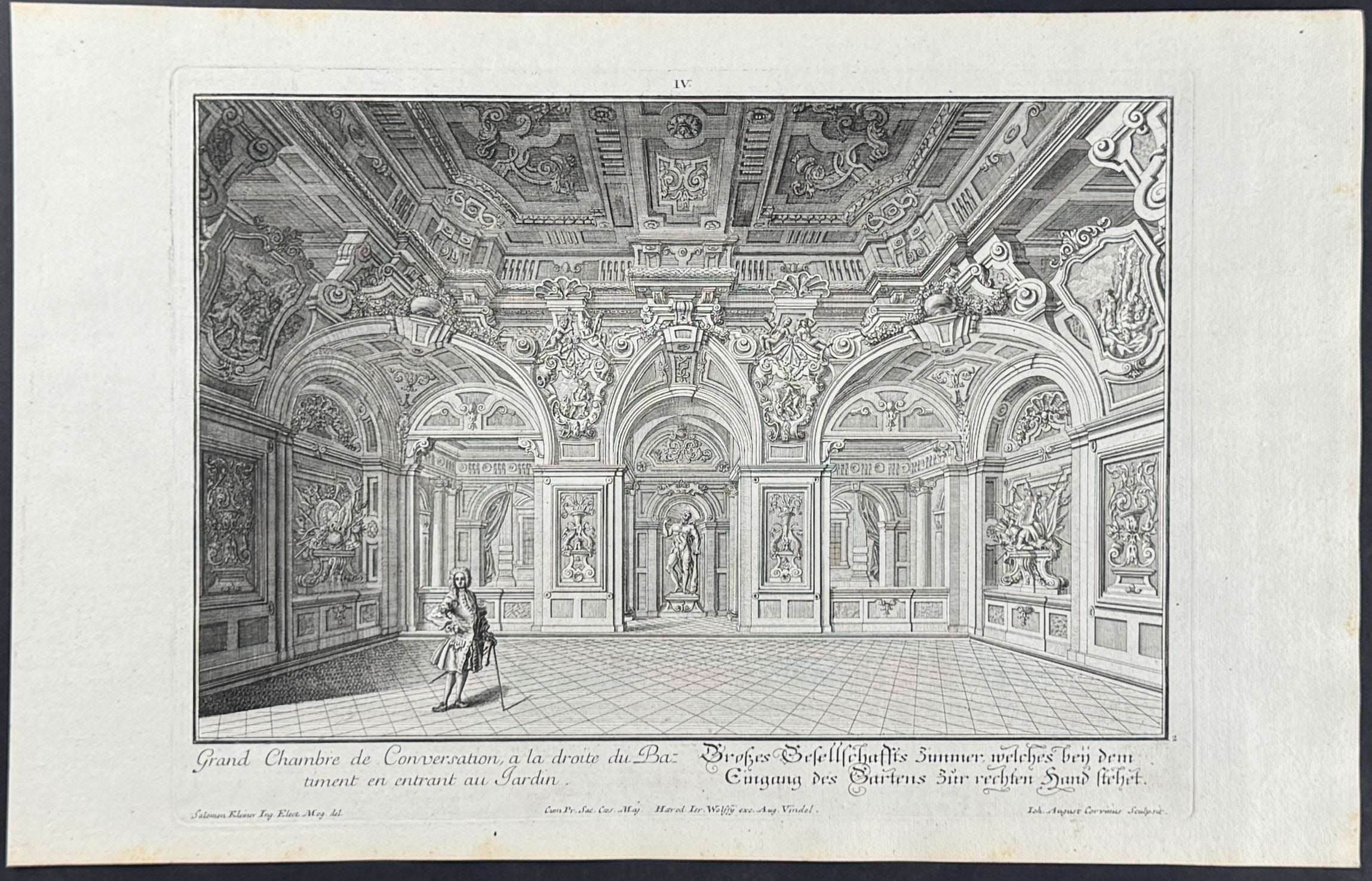 Conversation Room - Grand Chambre de Conversation, a la droite du Batiment en entrant au Jardin