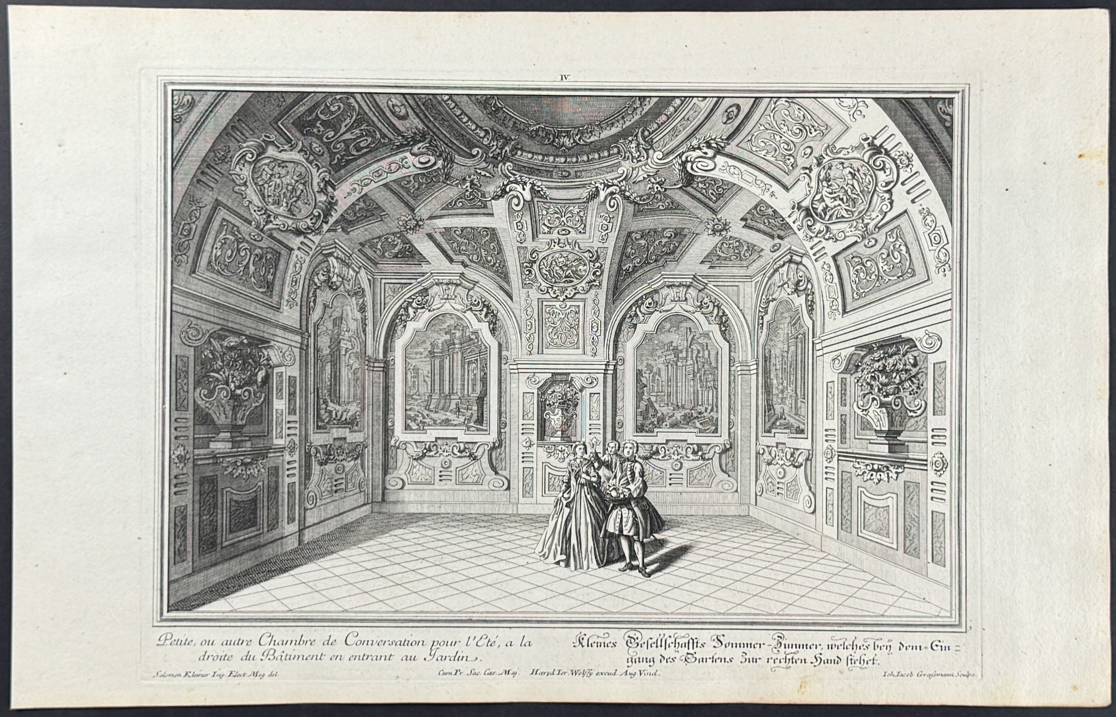 Conversation Room - Petite, ou autre Chambre de Conversation pour l'Ete, a la droite du Batiment en entrant au Jardin