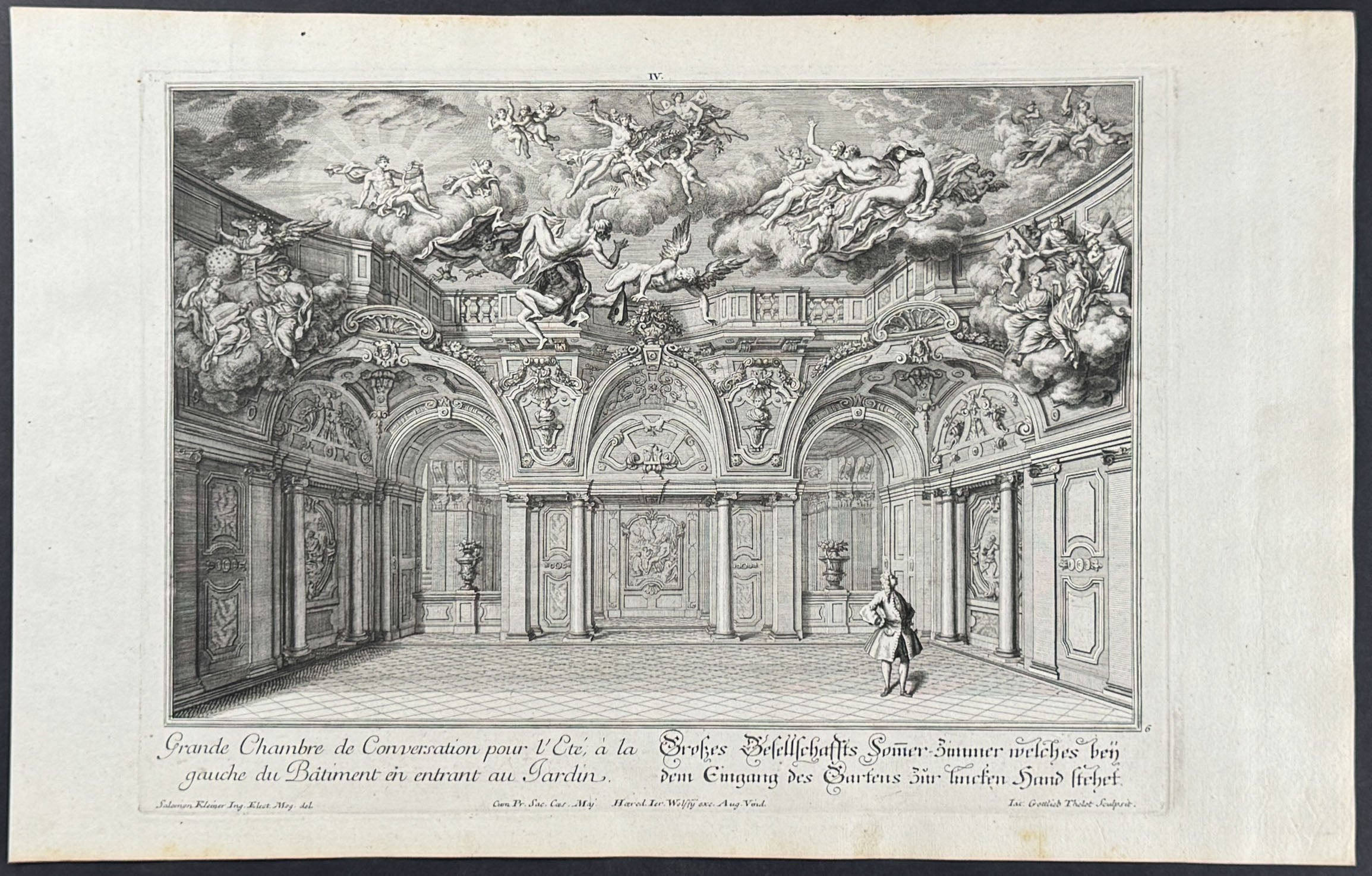 Conversation Room - Grande Chambre de Conversation pour l'Ete, a la gauche du Batiment en entrant au Jardin
