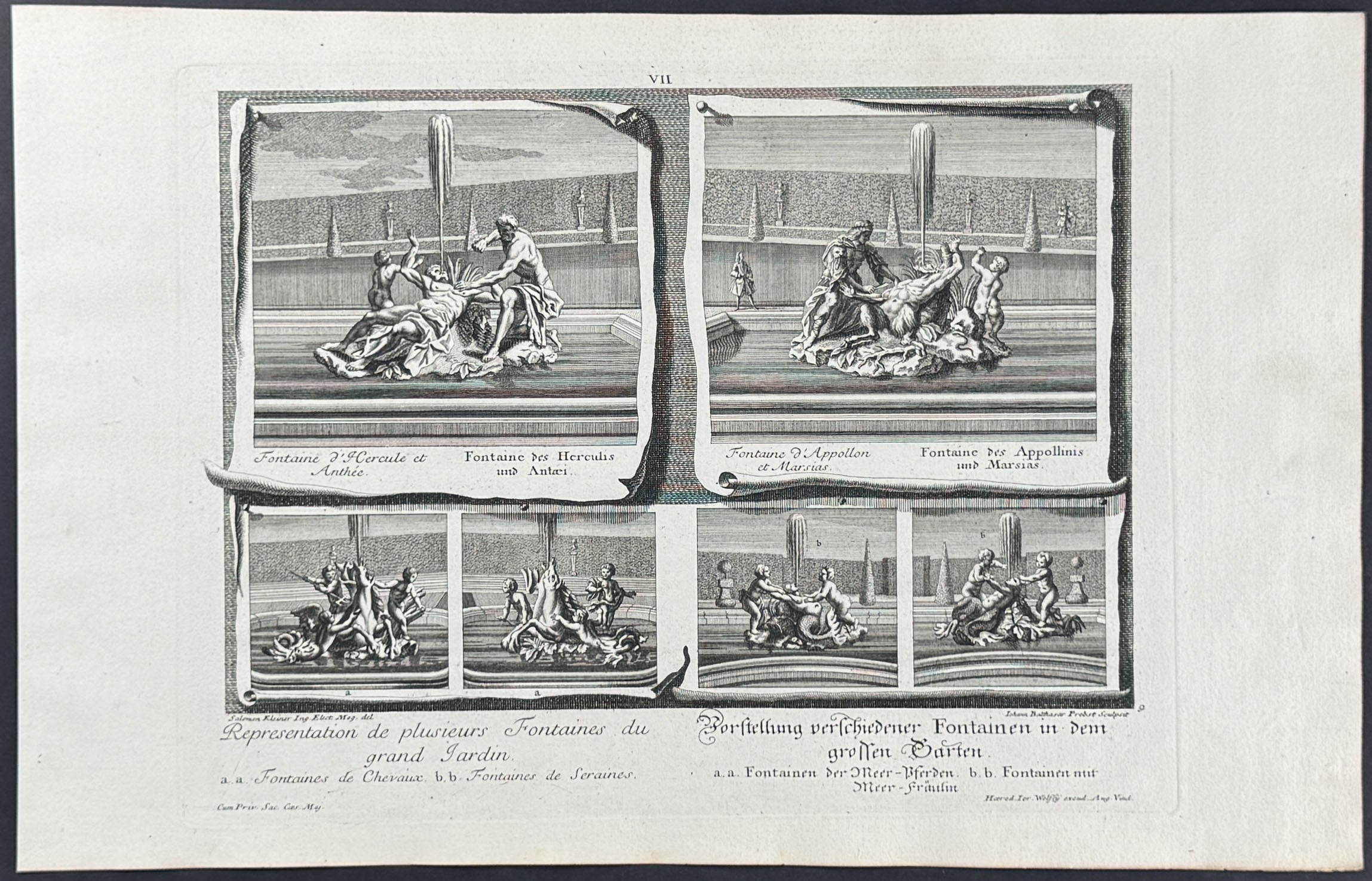 Fountains & Garden - Representation de plusieurs Fontaines du grand Jardin