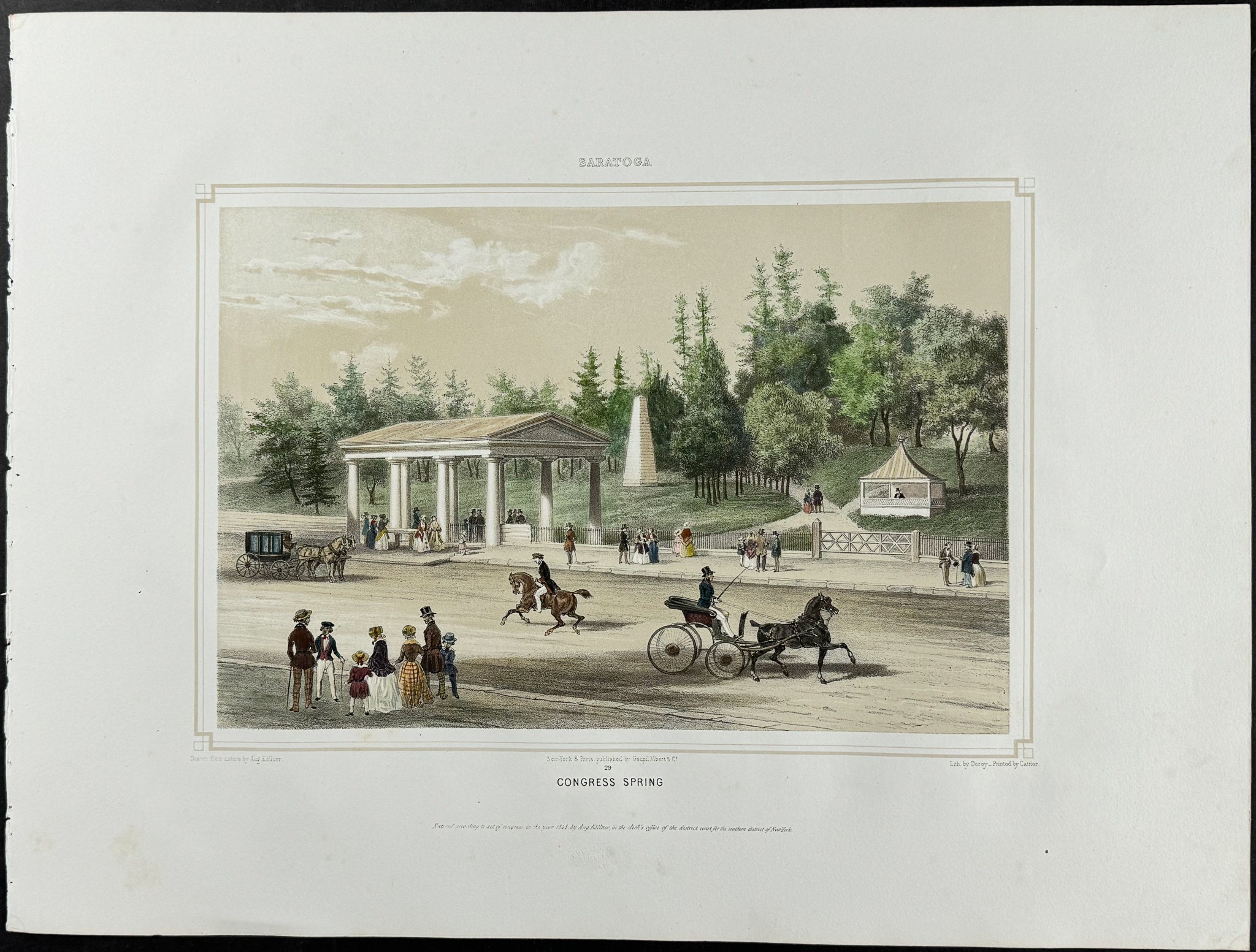 View of Congress Spring, Saratoga, New York