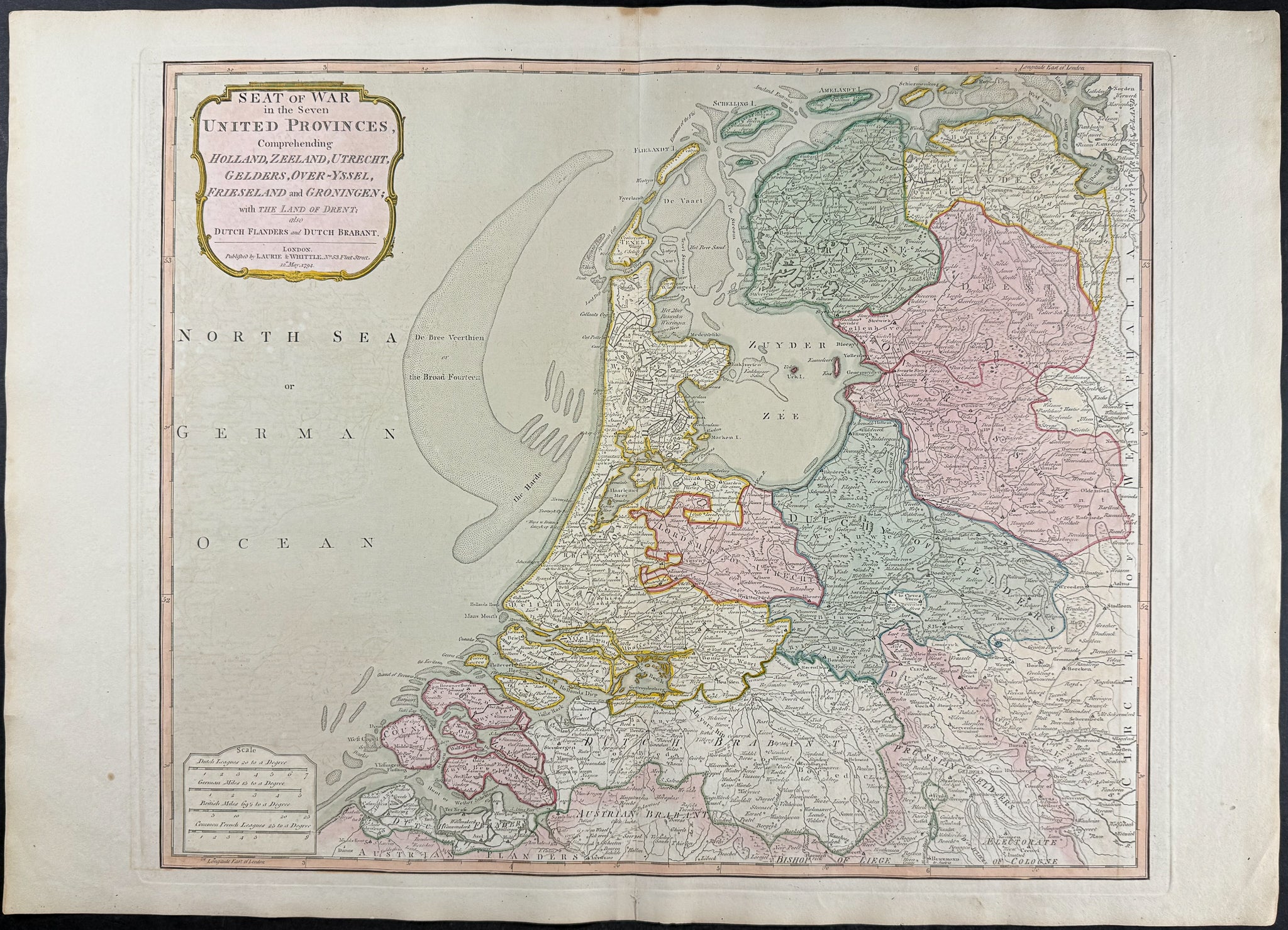 Map of Holland [The Seven United Provinces of Holland]