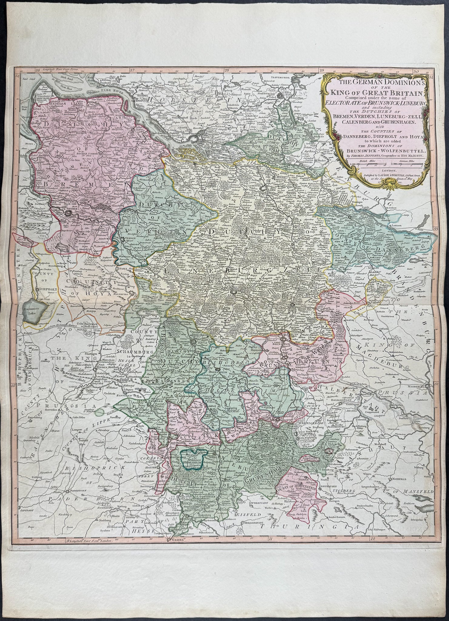 Map of Germany [The German Dominions of the King of Great Britain]