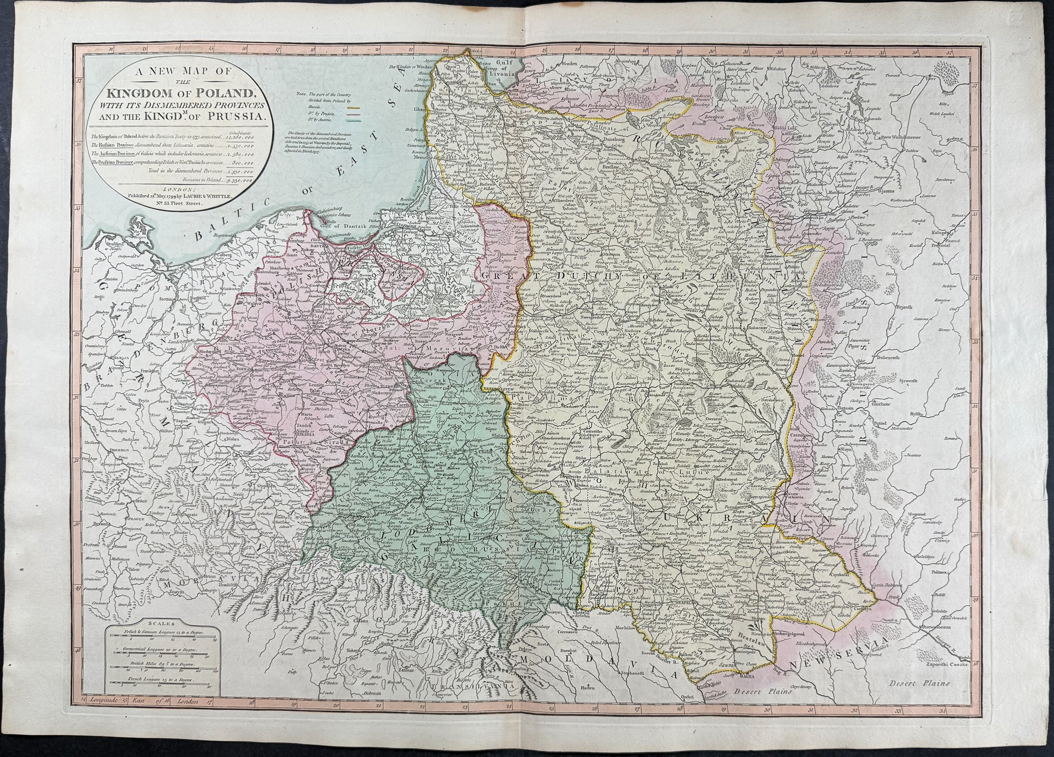 Map of Poland [Poland, with its dismembered Provinces]