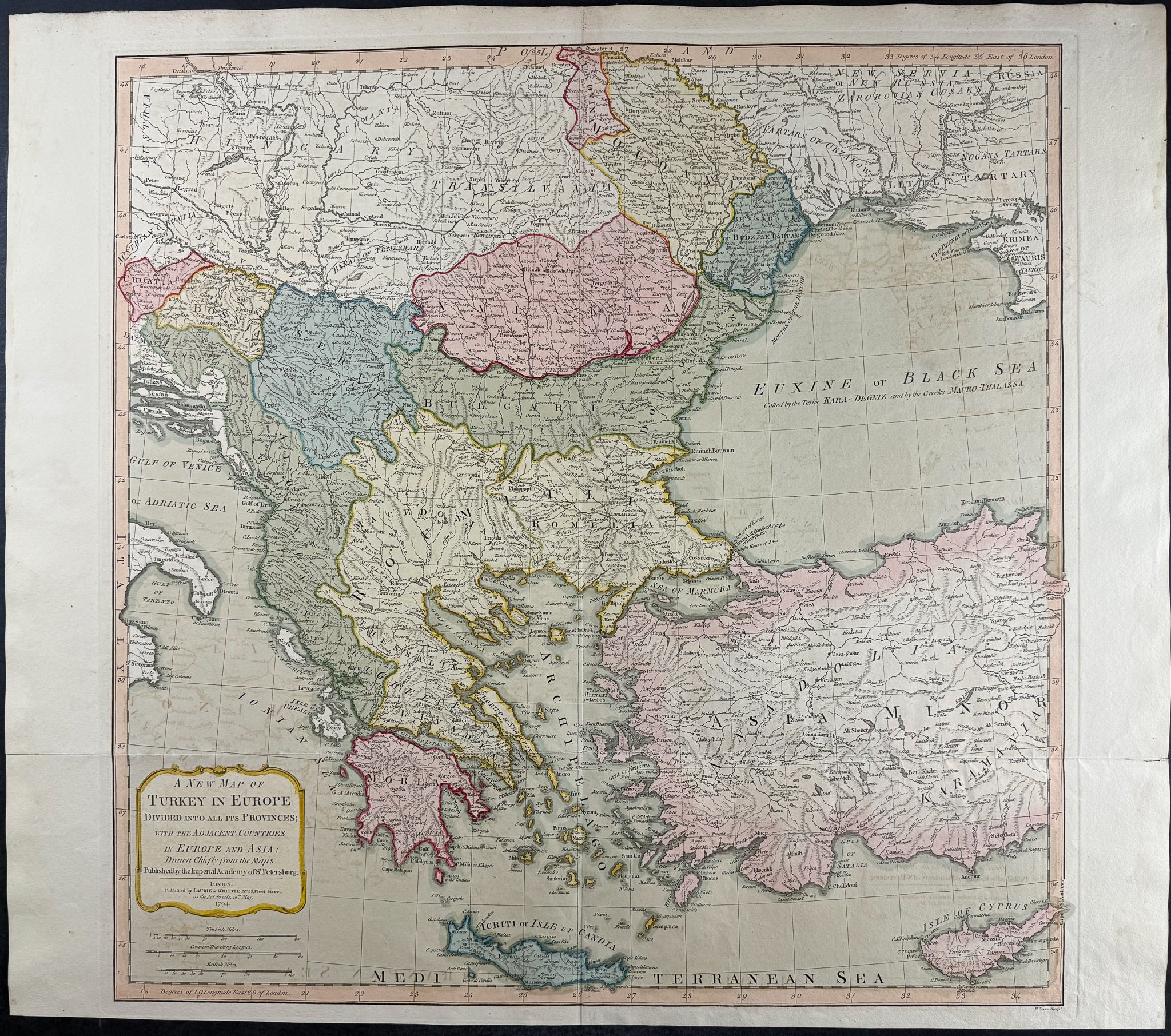 Map of Turkey in Europe [Turkey in Europe, divided into all its Provinces]