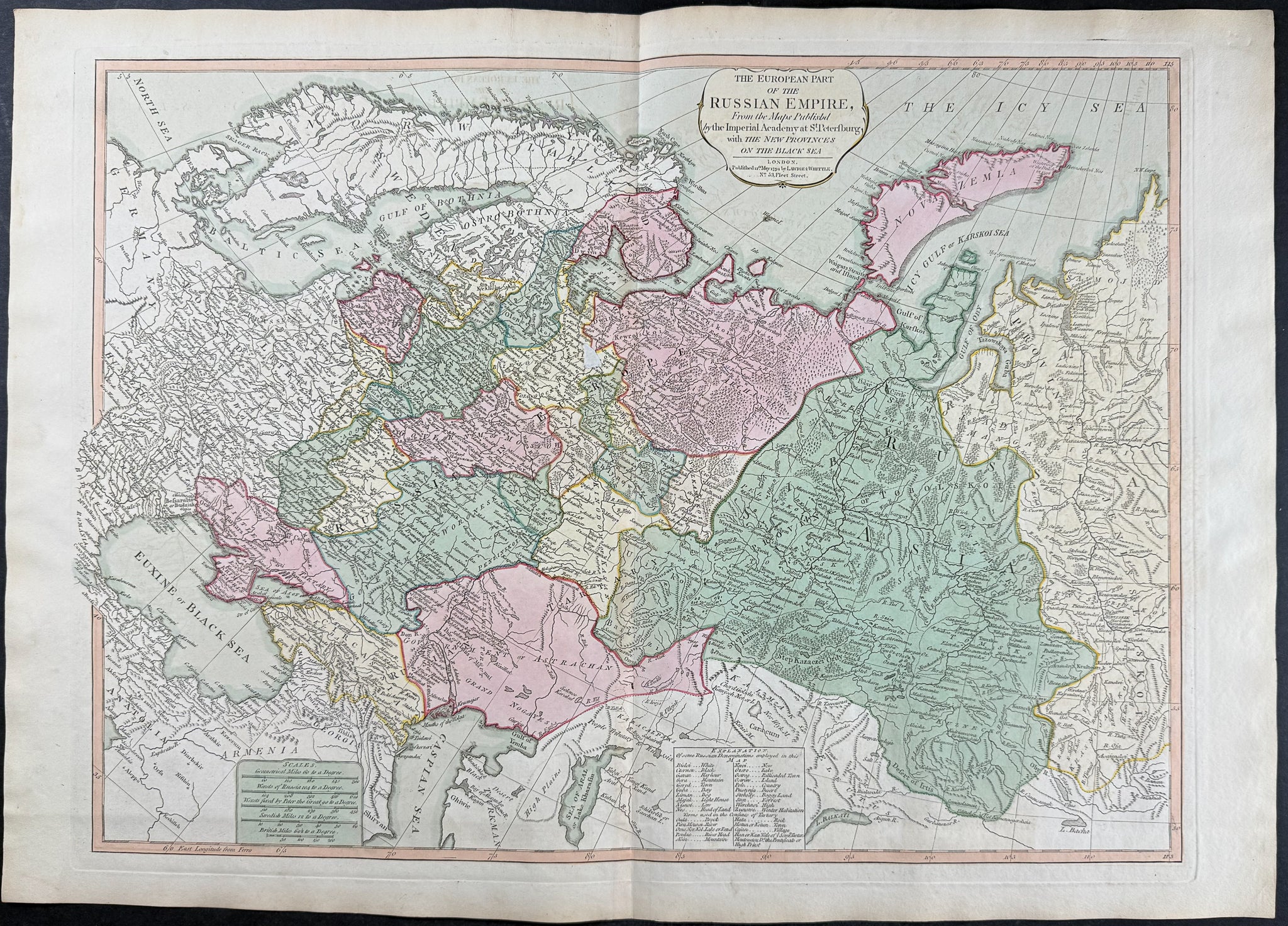 Map of Russia in Europe [The European Part of the Russian Empire]