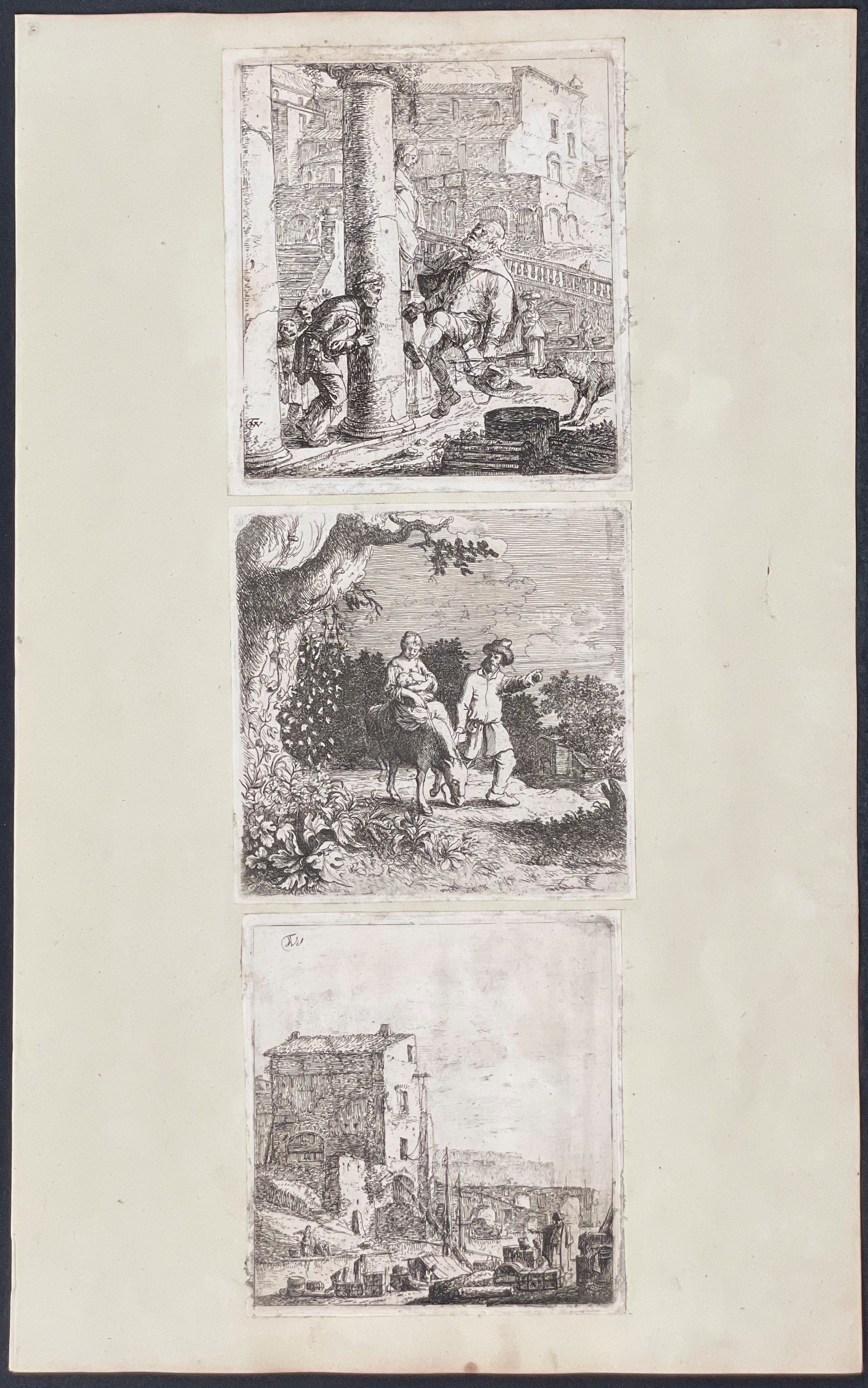 3 Etchings to One Page (etching size varies)