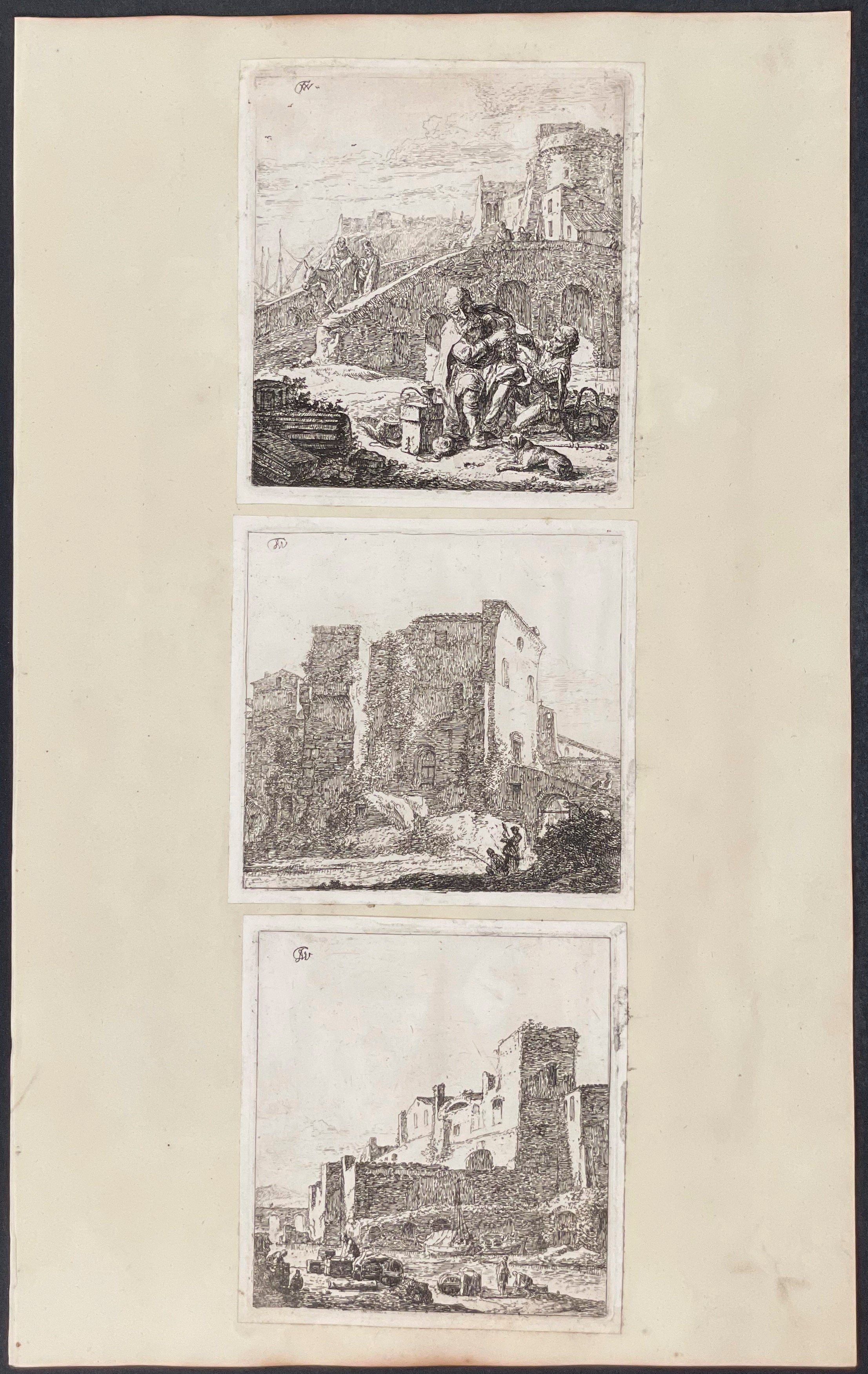 3 Etchings to One Page (etching size varies)