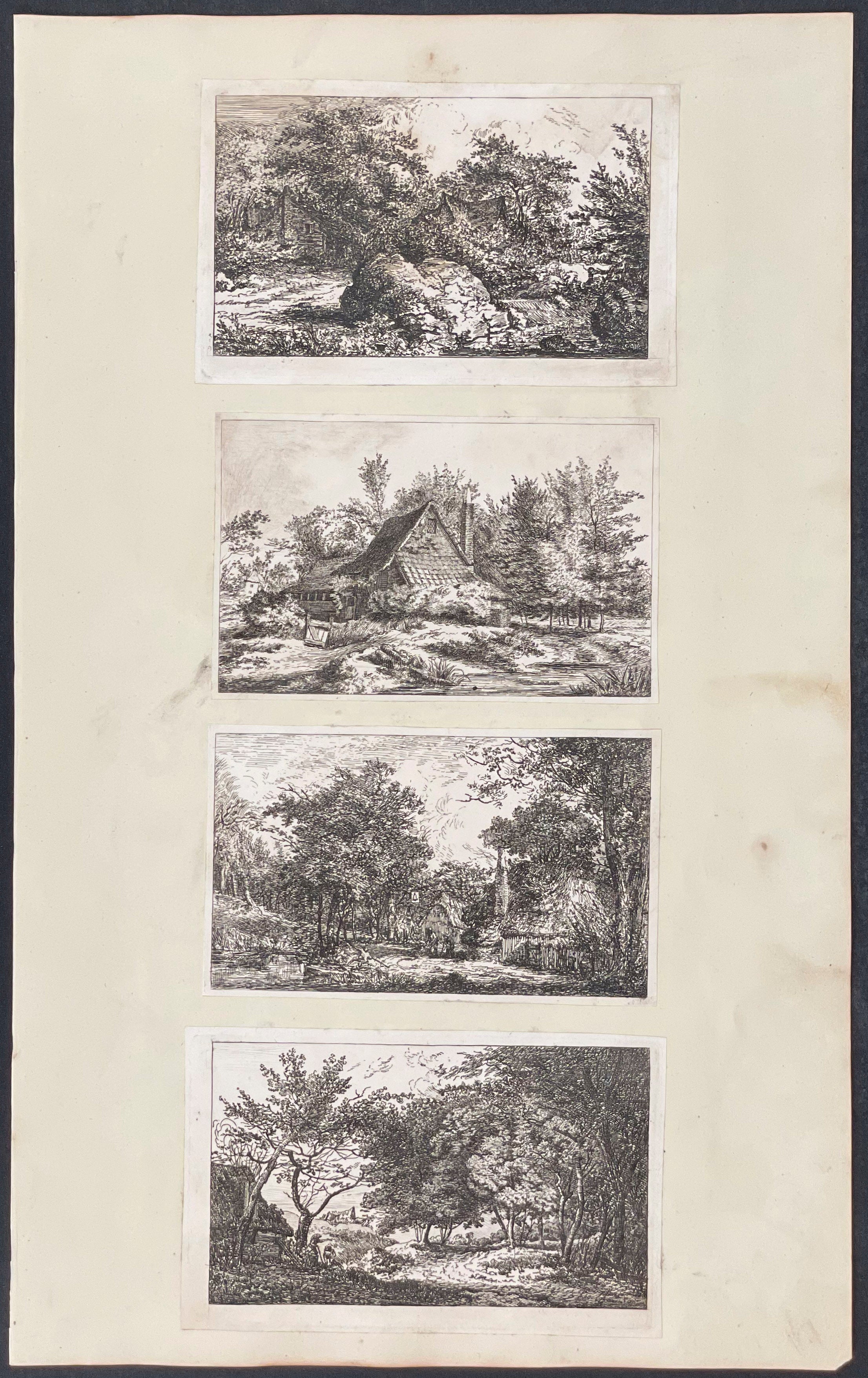 4 Etchings to One Page (etching size varies)