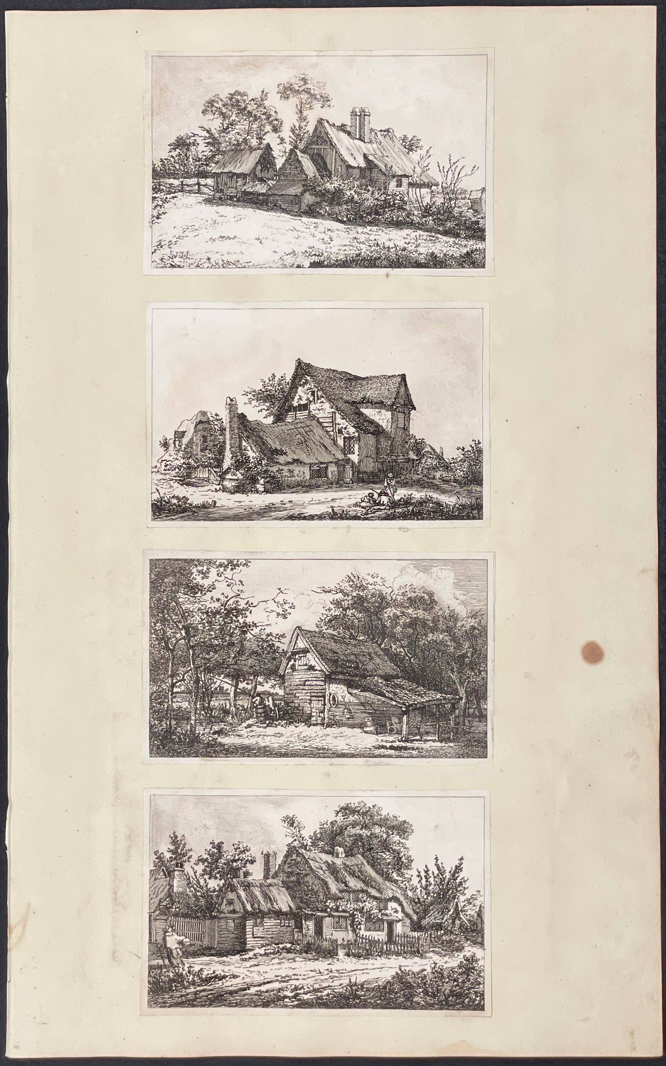 4 Etchings to One Page (etching size varies)