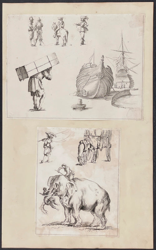 2 Etchings to One Page (etching size varies)