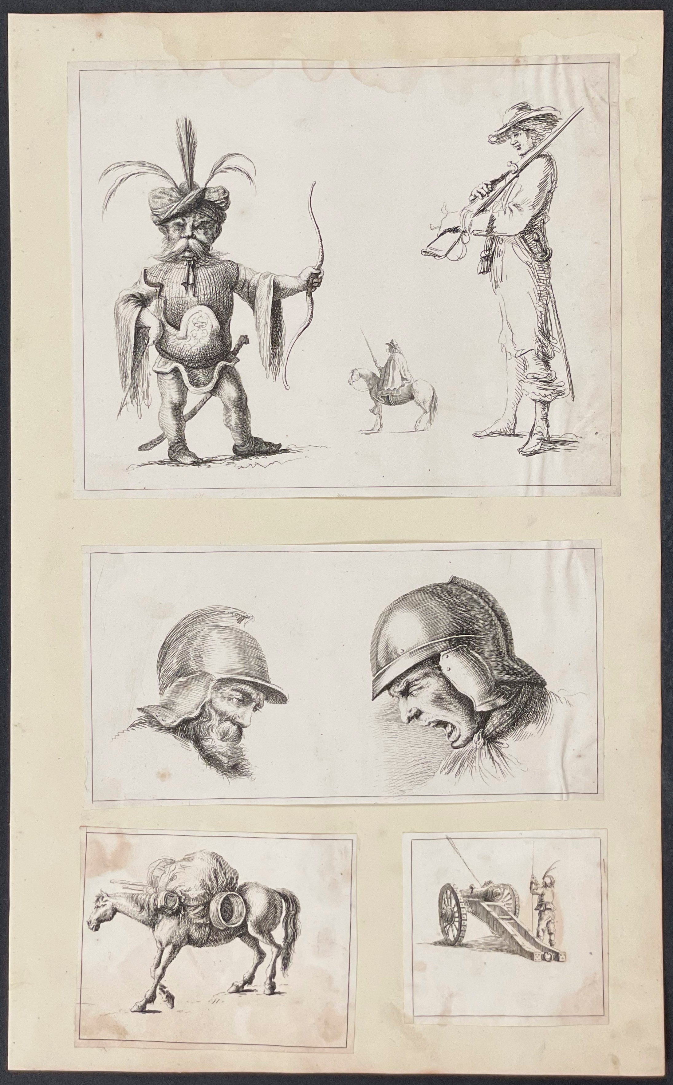 4 Etchings to One Page (etching size varies)