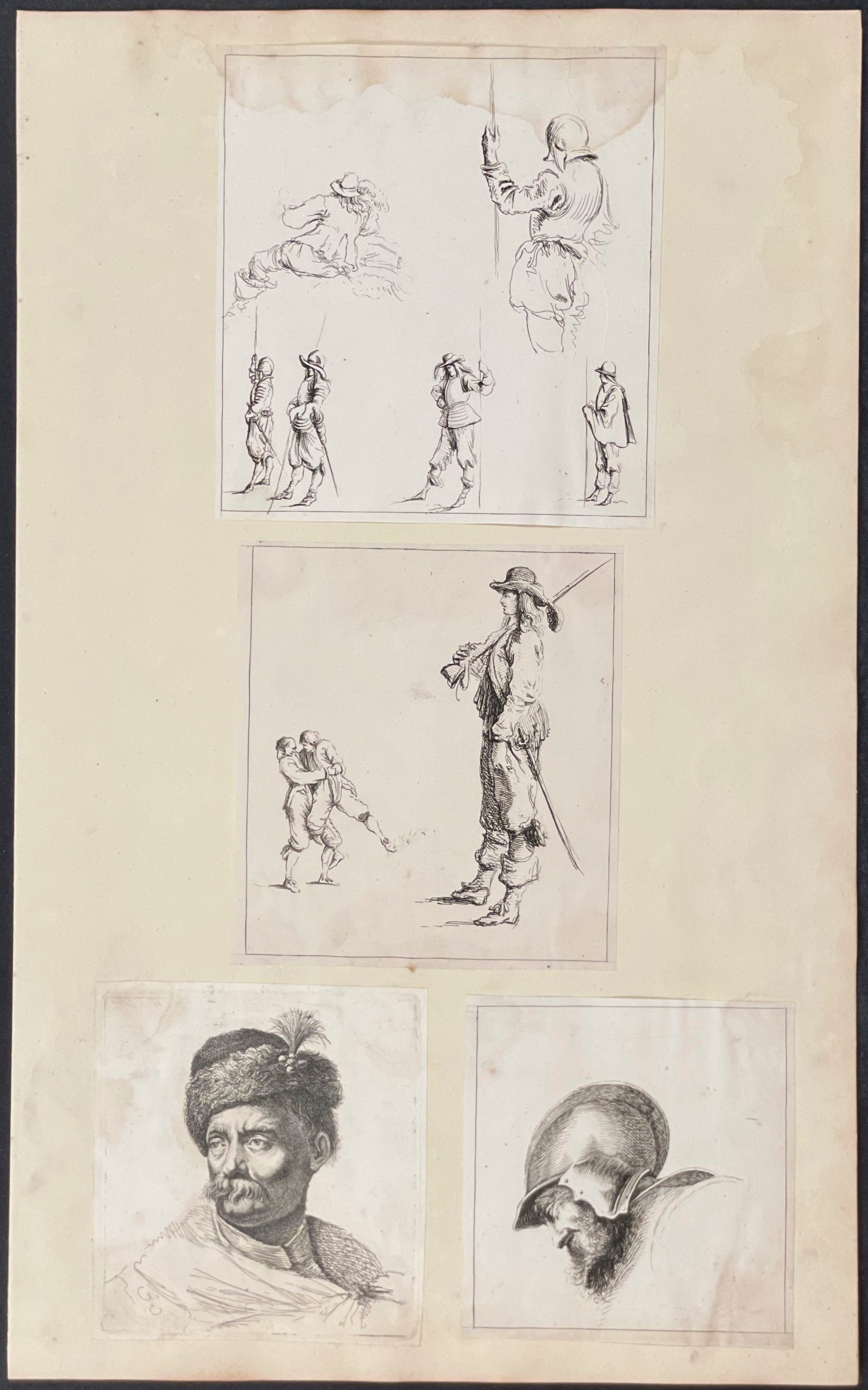 4 Etchings to One Page (etching size varies)