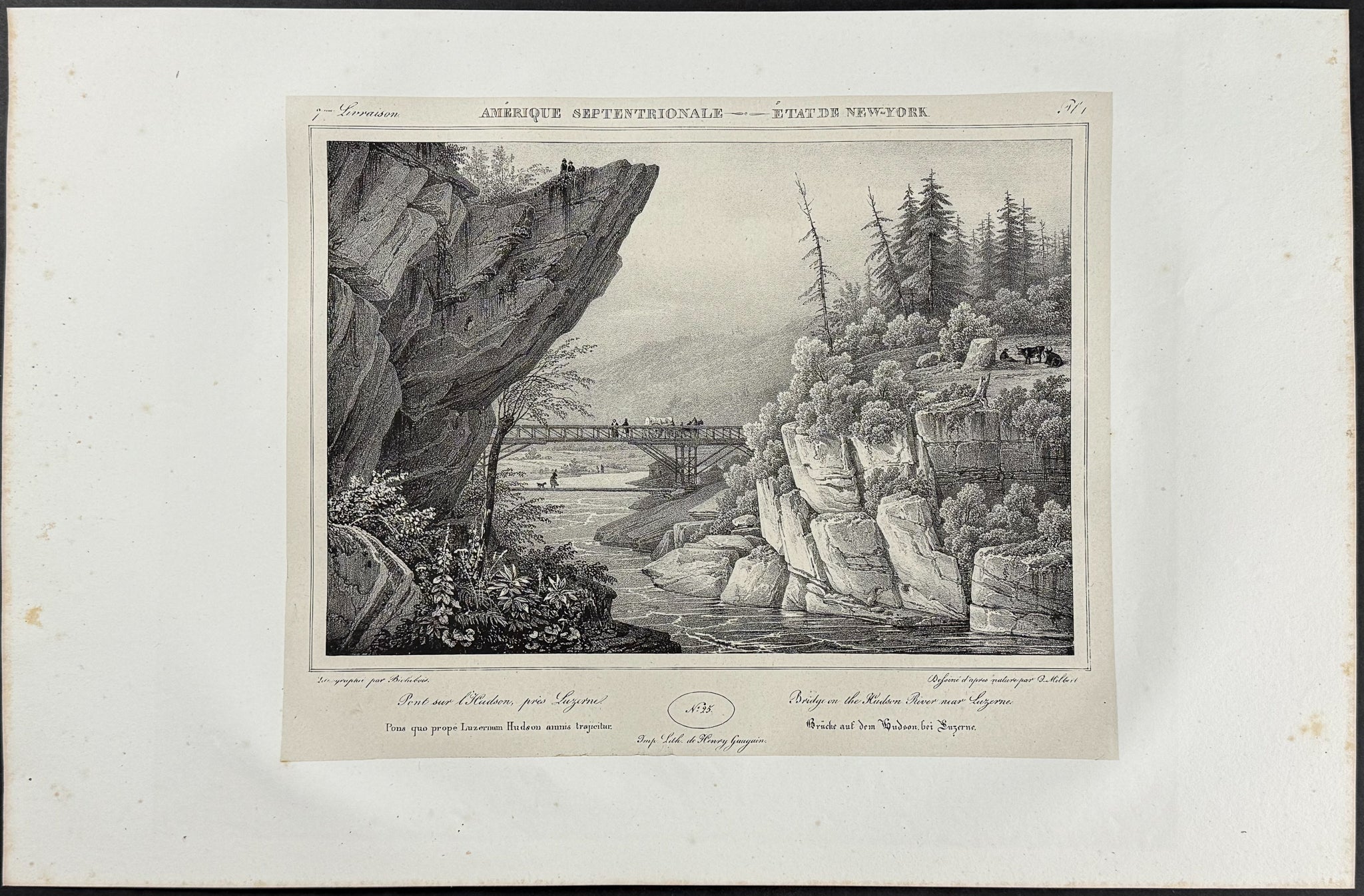 Bridge on the Hudson River near Lazerne