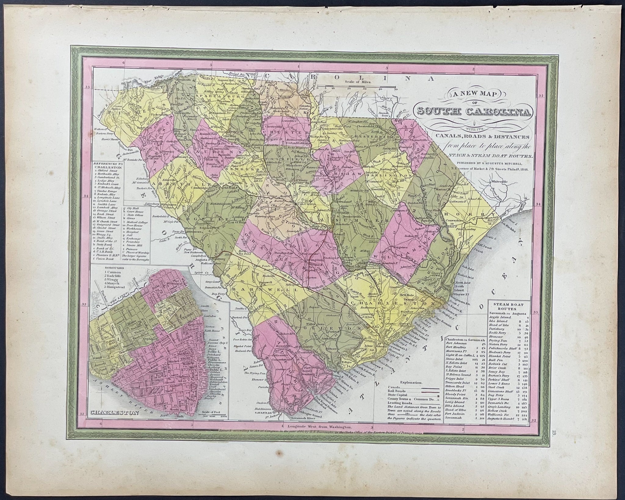 Map of South Carolina