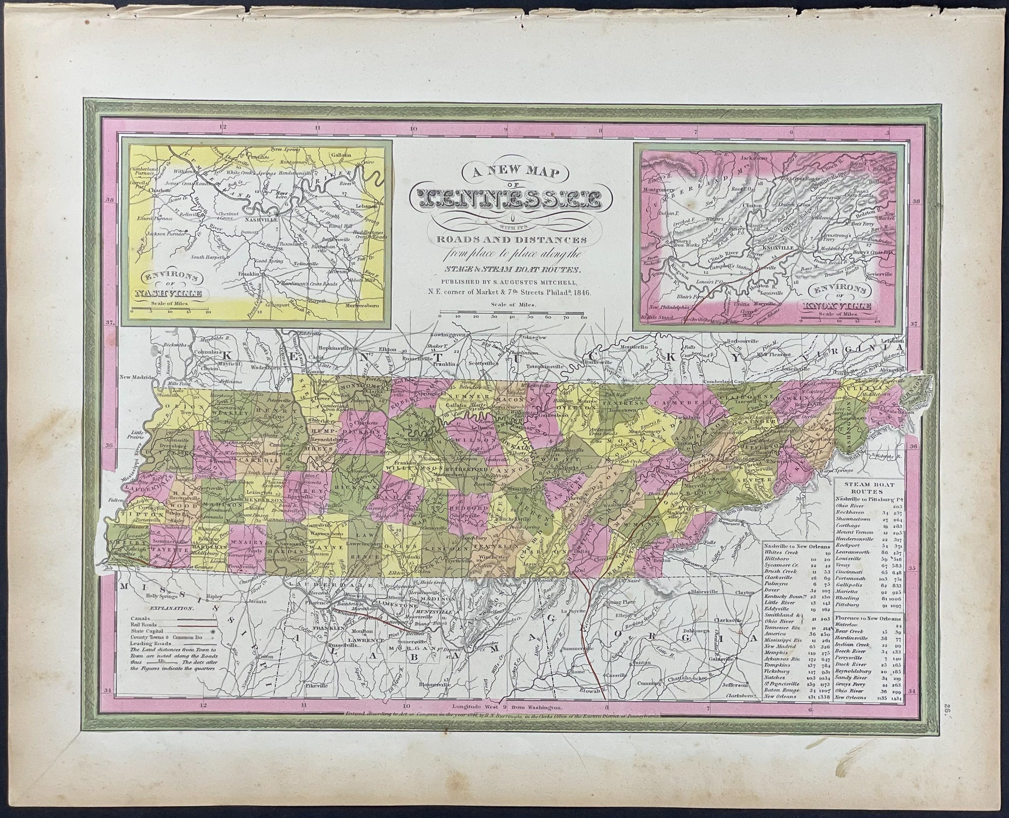 Map of Tennessee