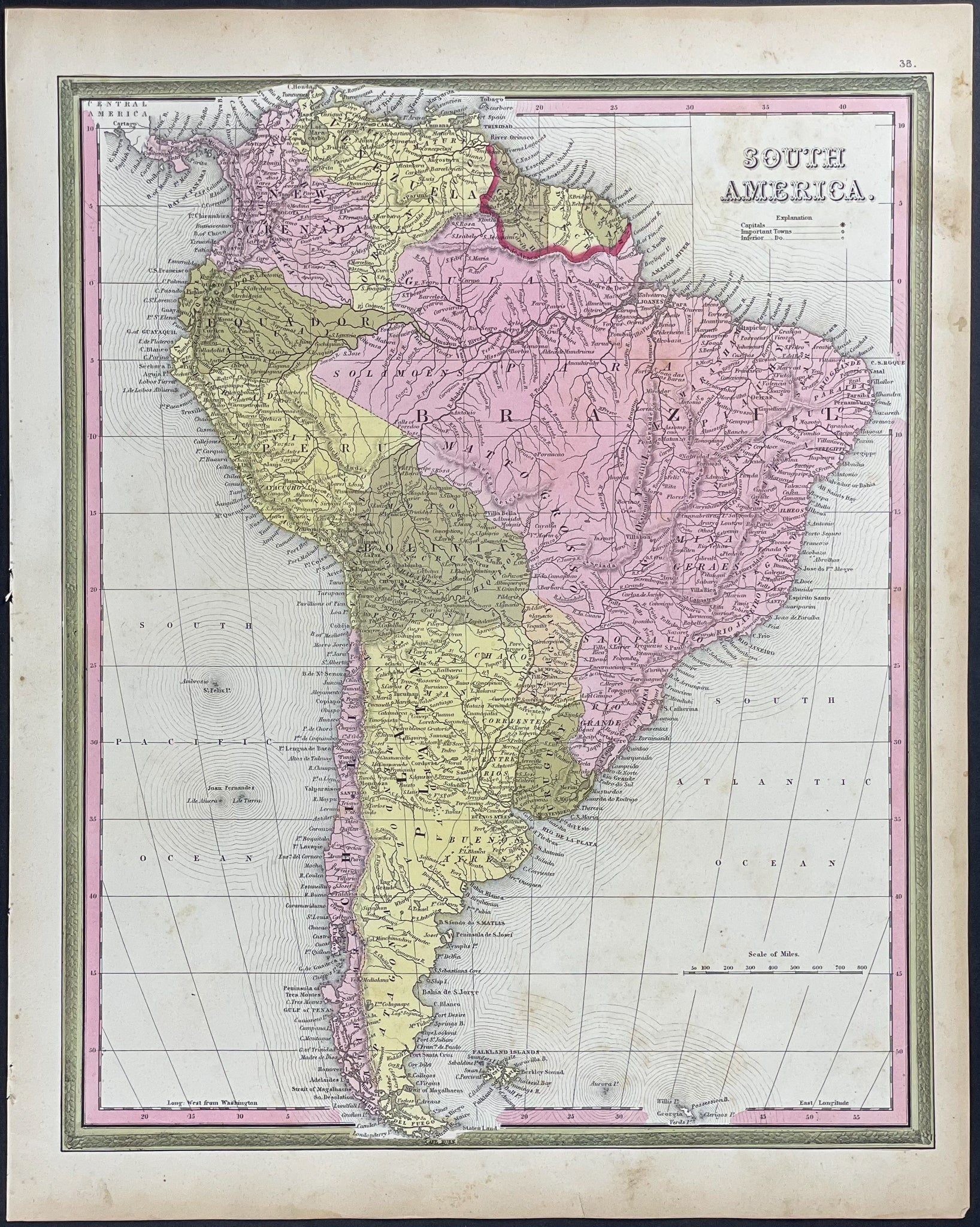Map of South America