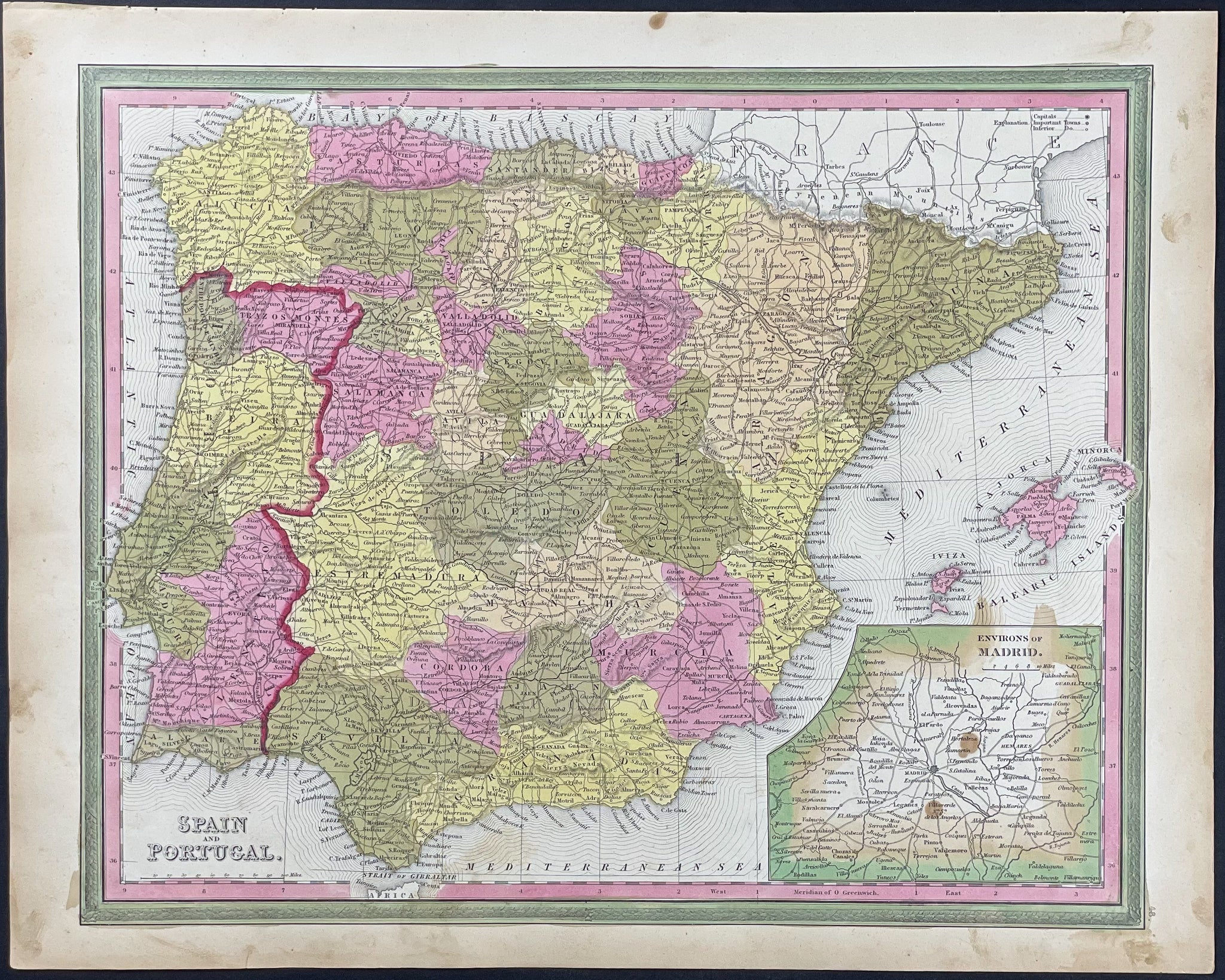 Map of Spain & Portugal