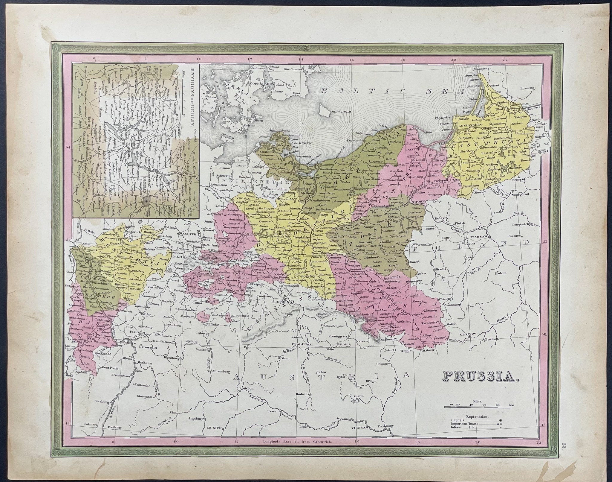 Map of Prussia