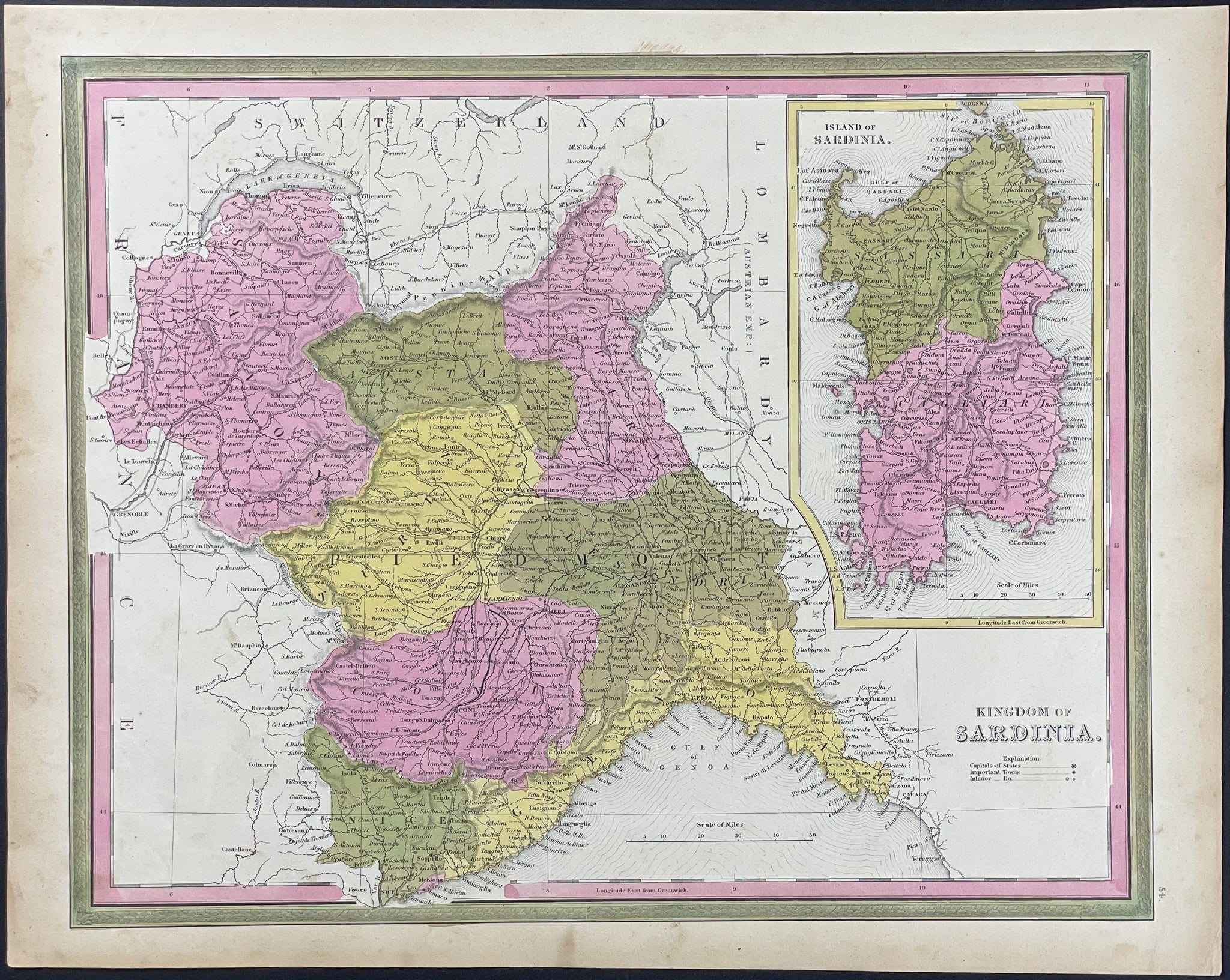 Map of Sardinia