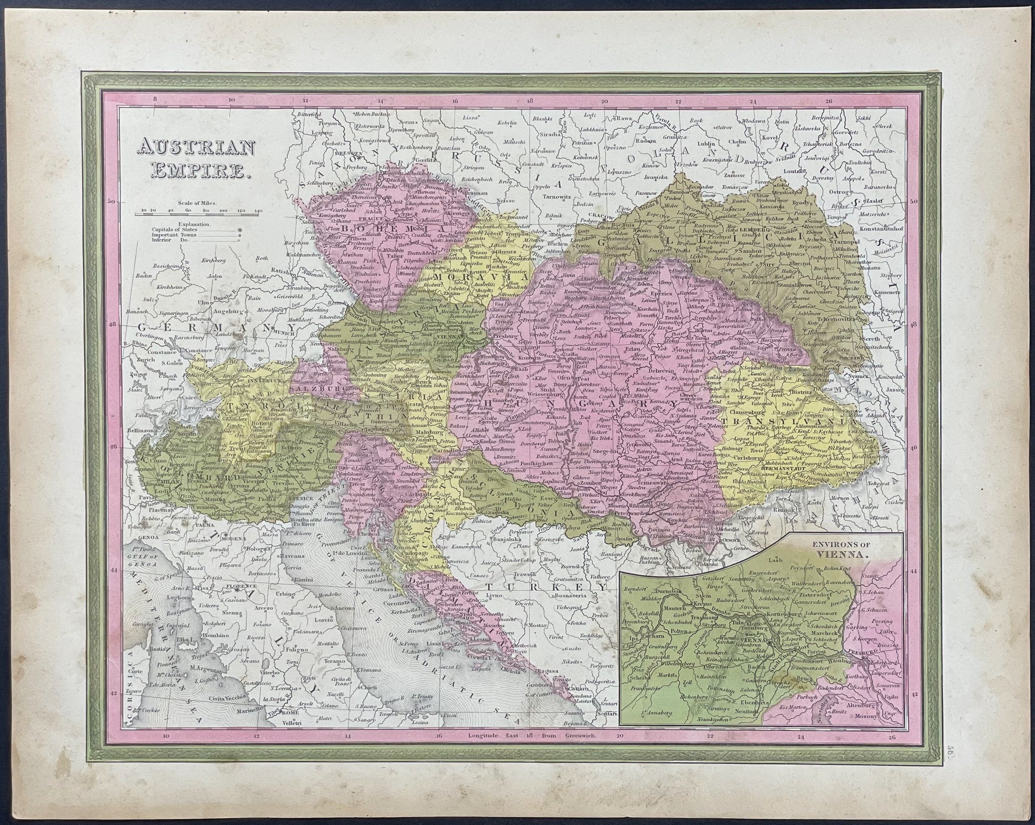 Map of Austrian Empire