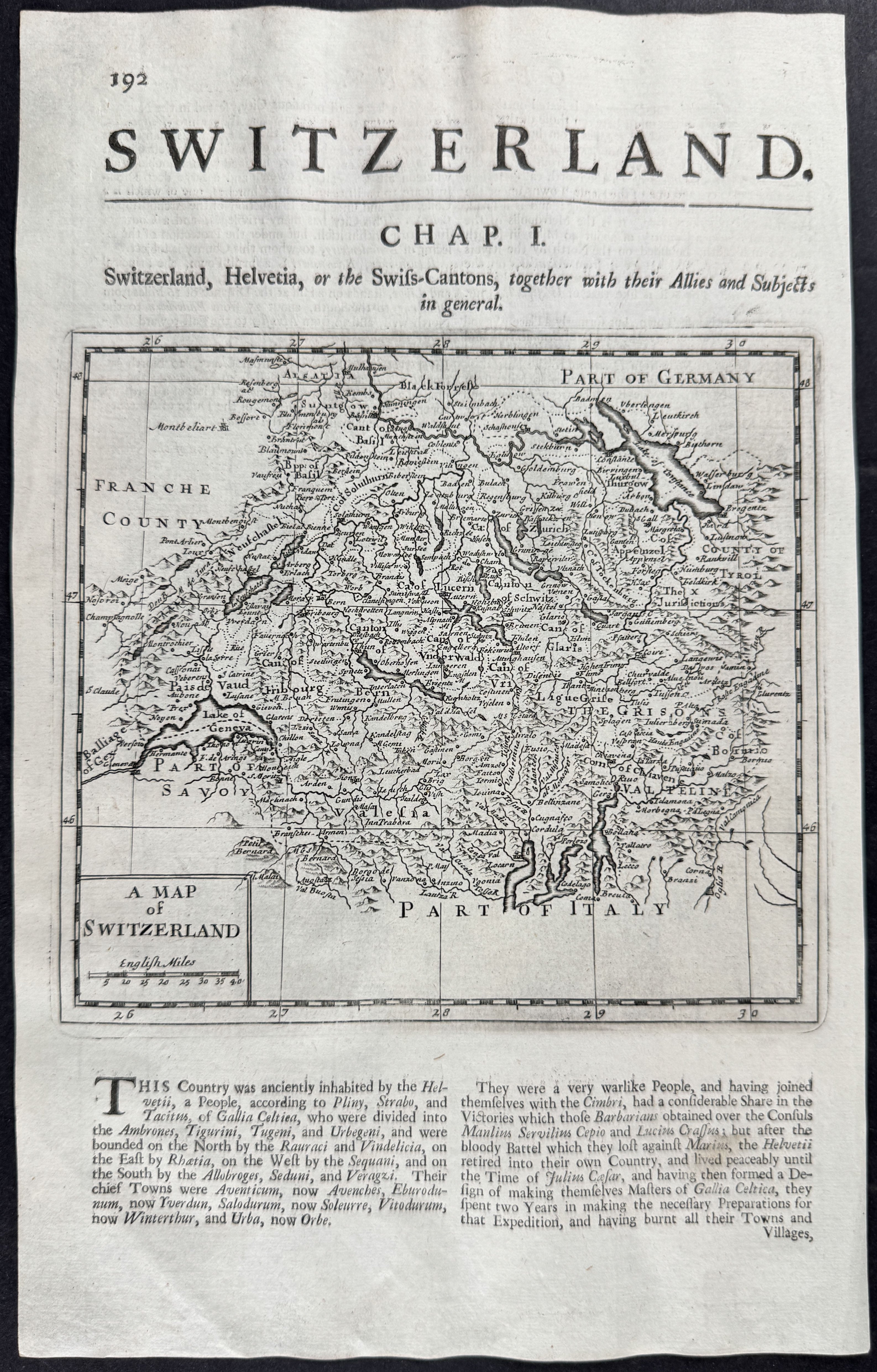 Map of Switzerland