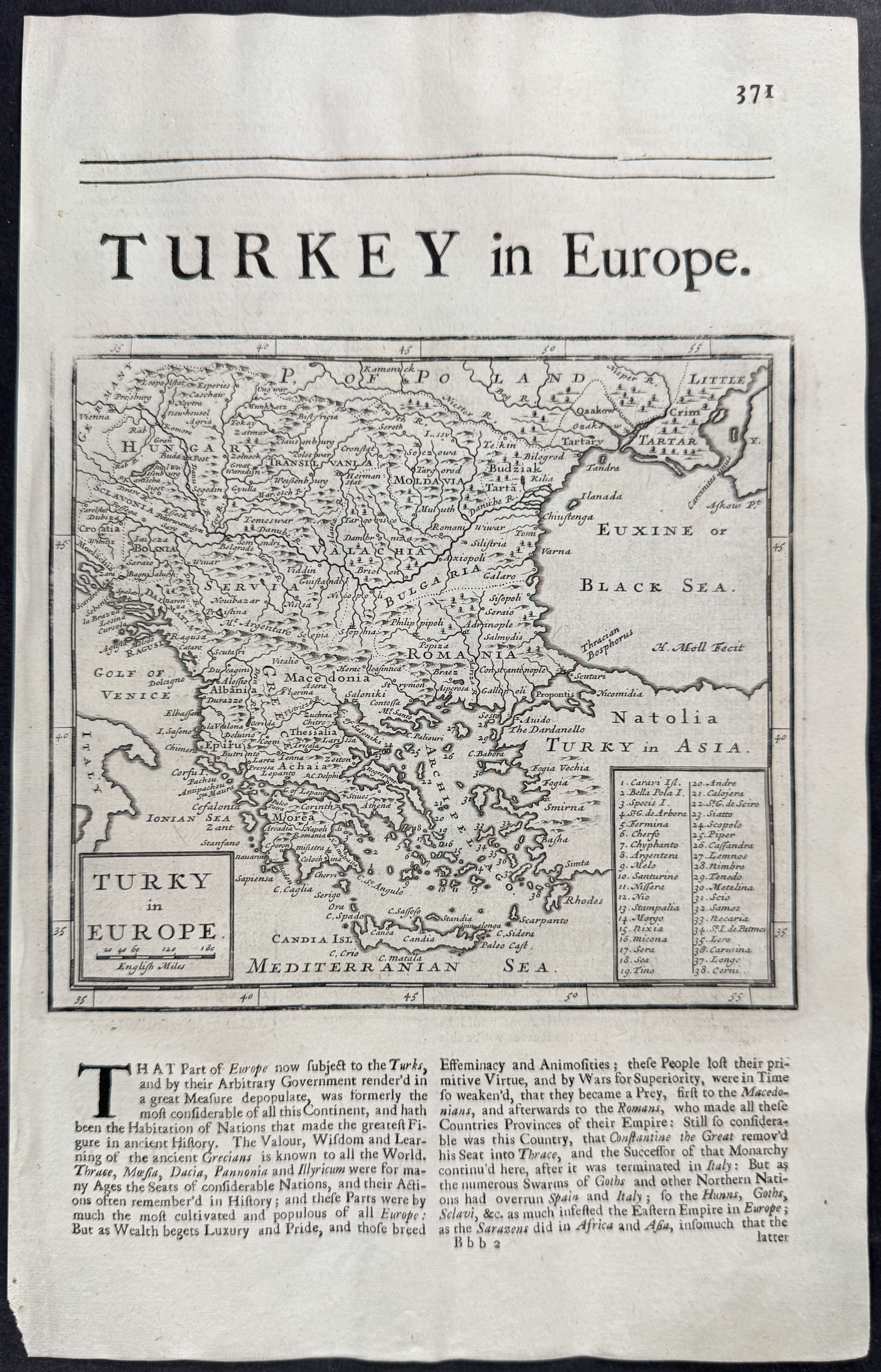 Map of Turkey in Europe