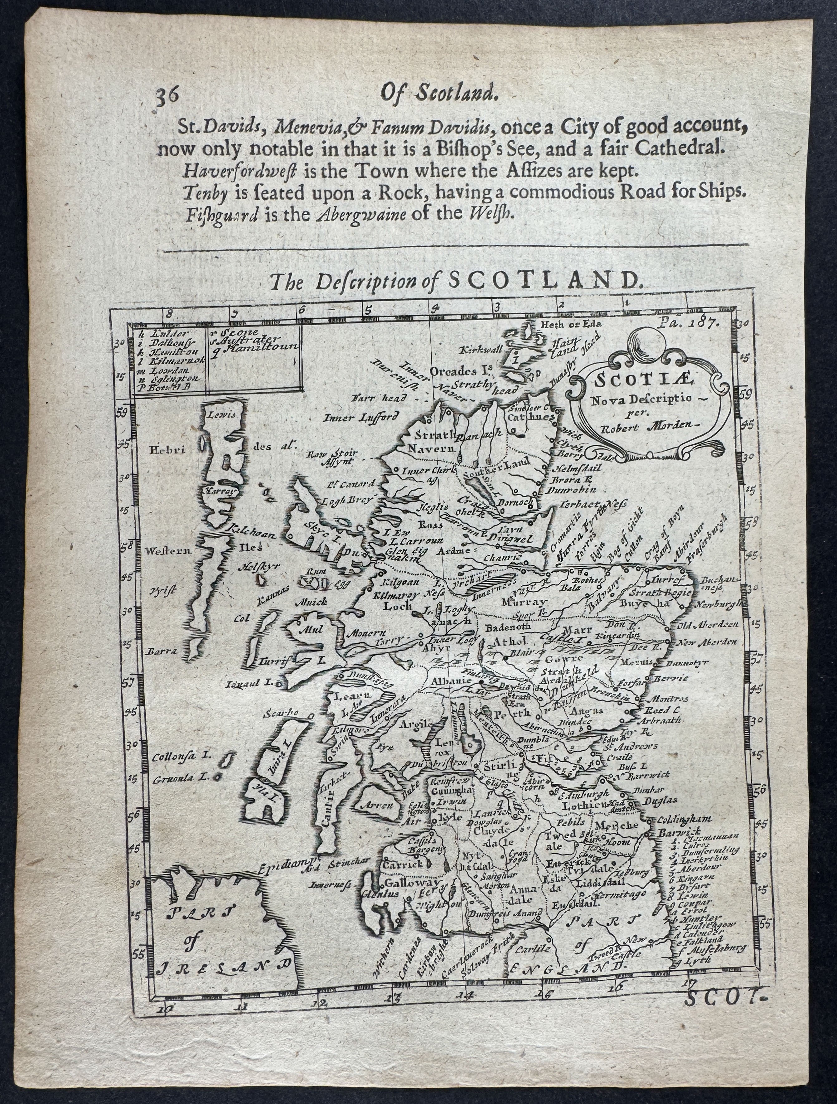 Map of Scotland