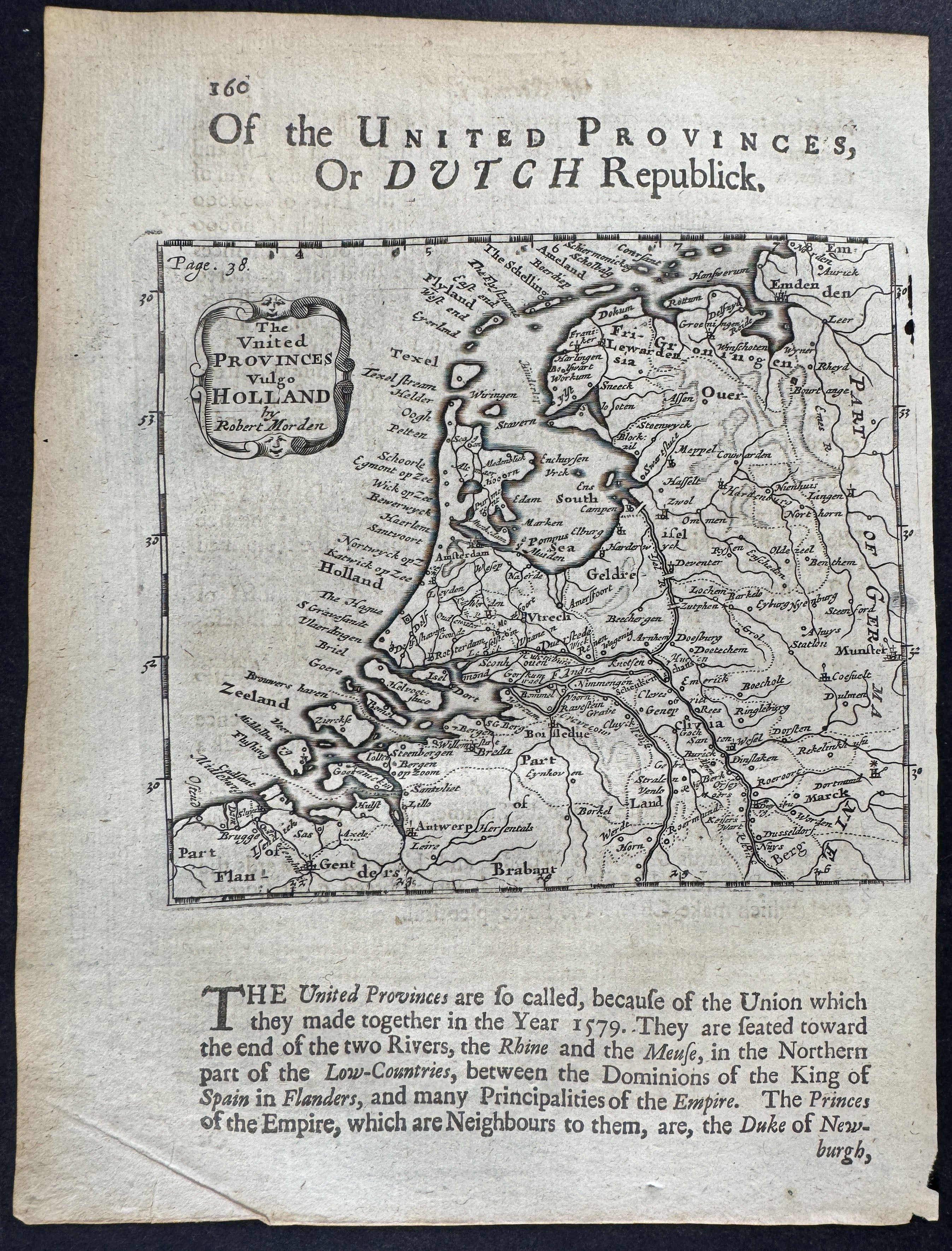 Map of the United Provinces or Dutch Republic