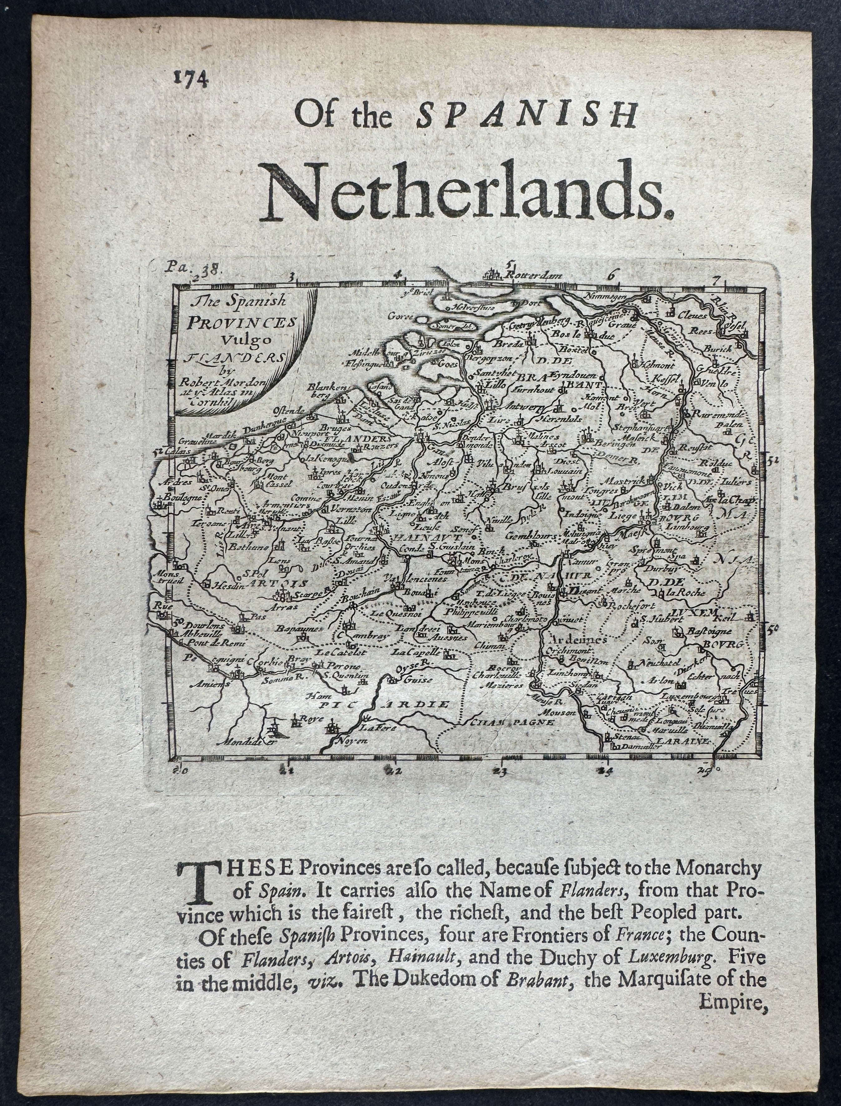 Map of Spanish Netherlands