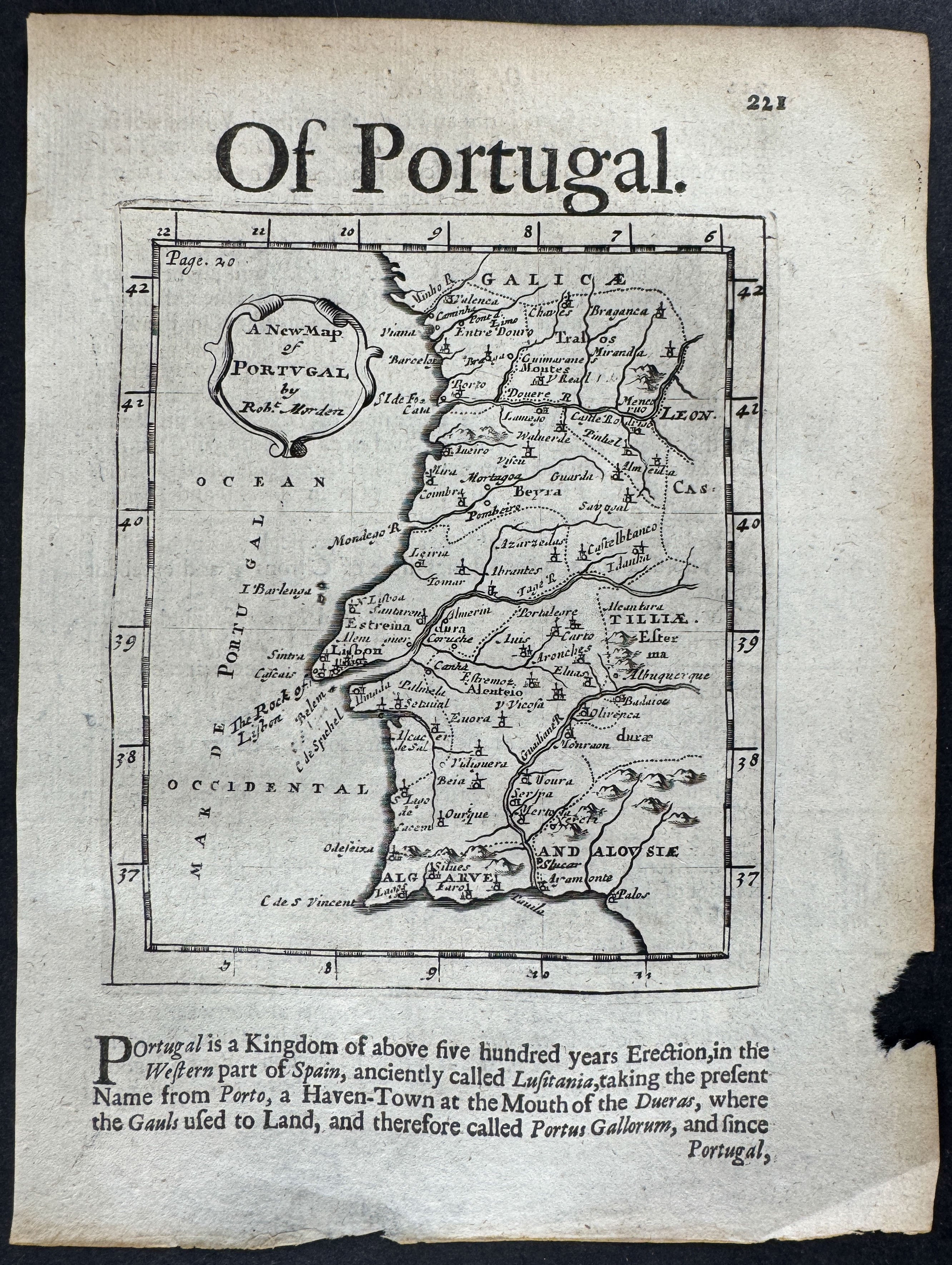 Map of Portugal