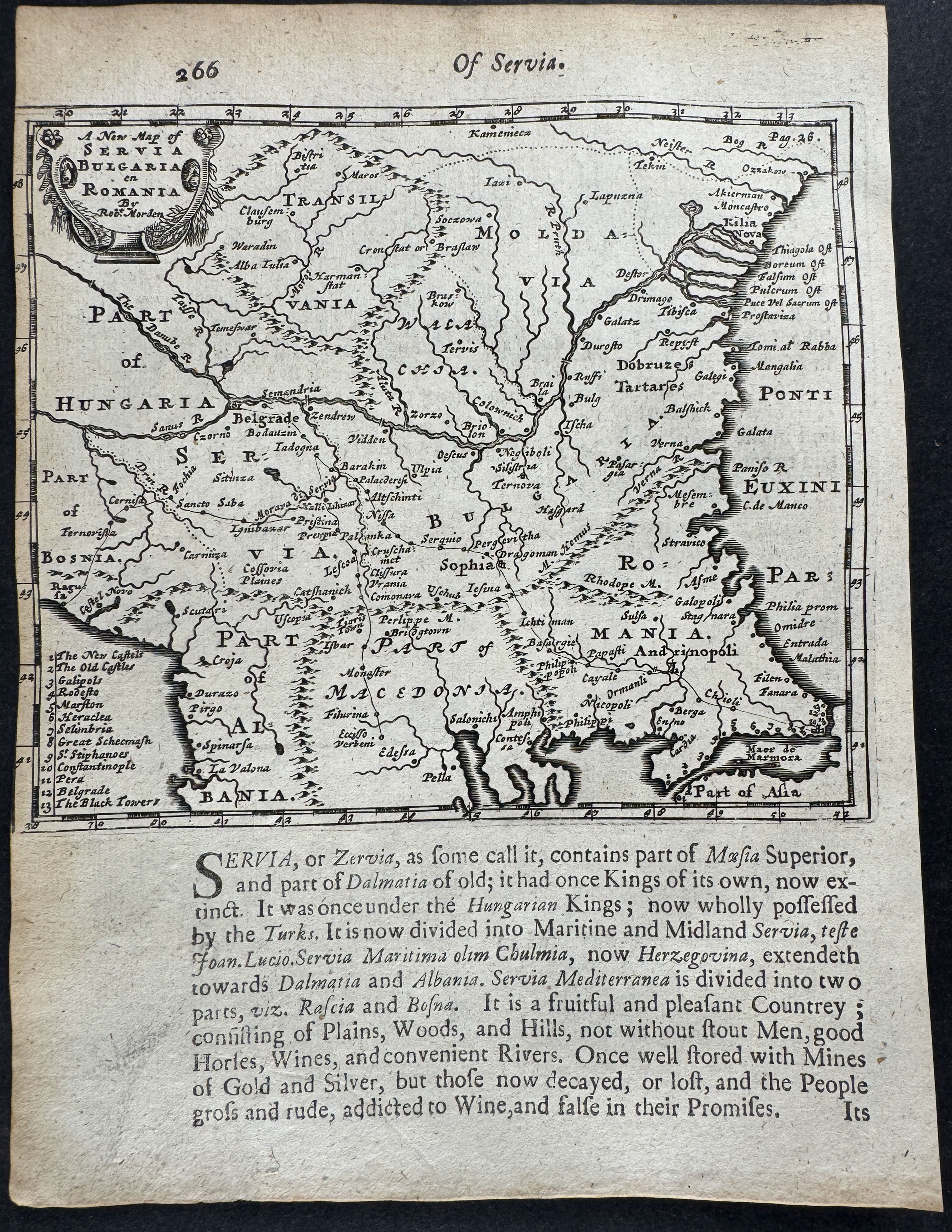 Map of Servia