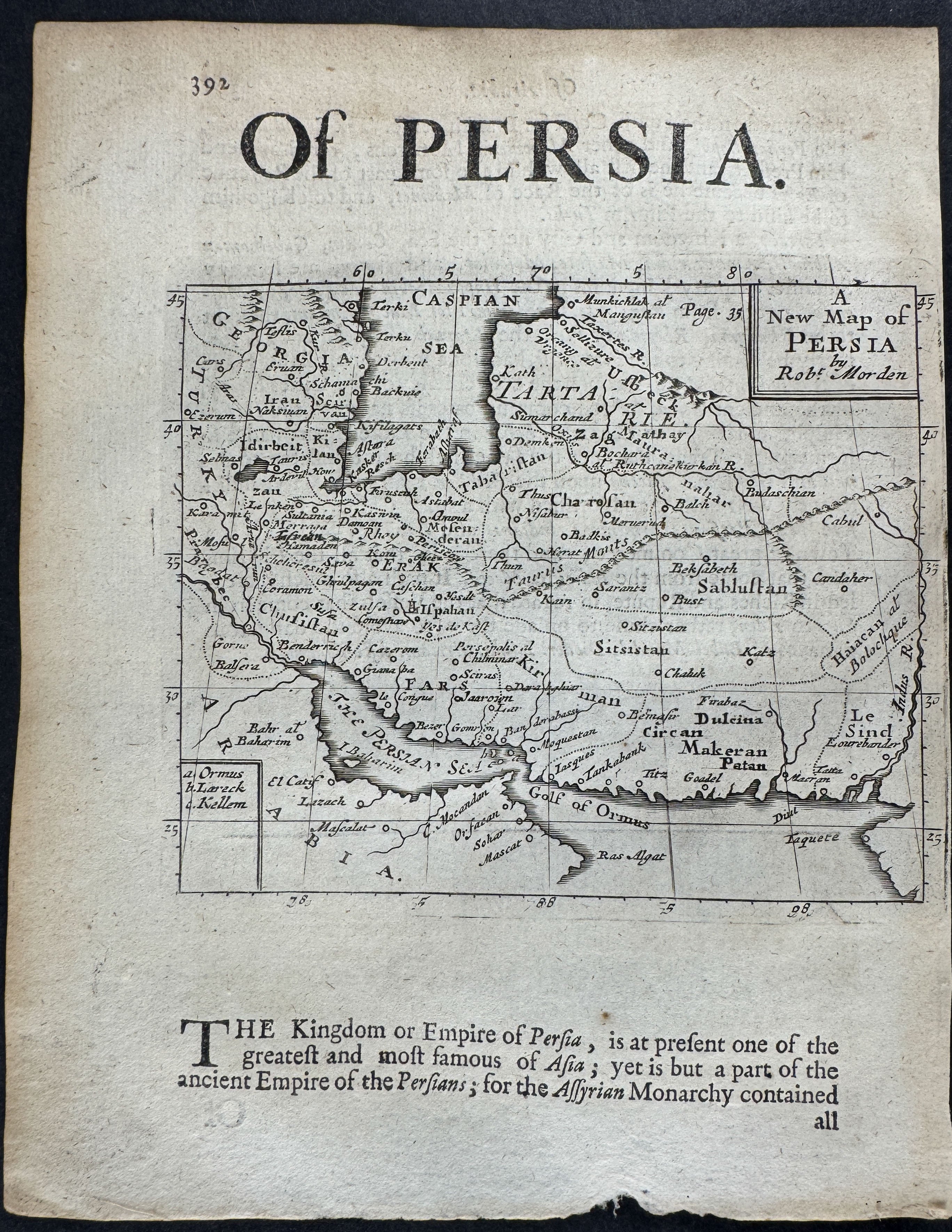 Map of Persia