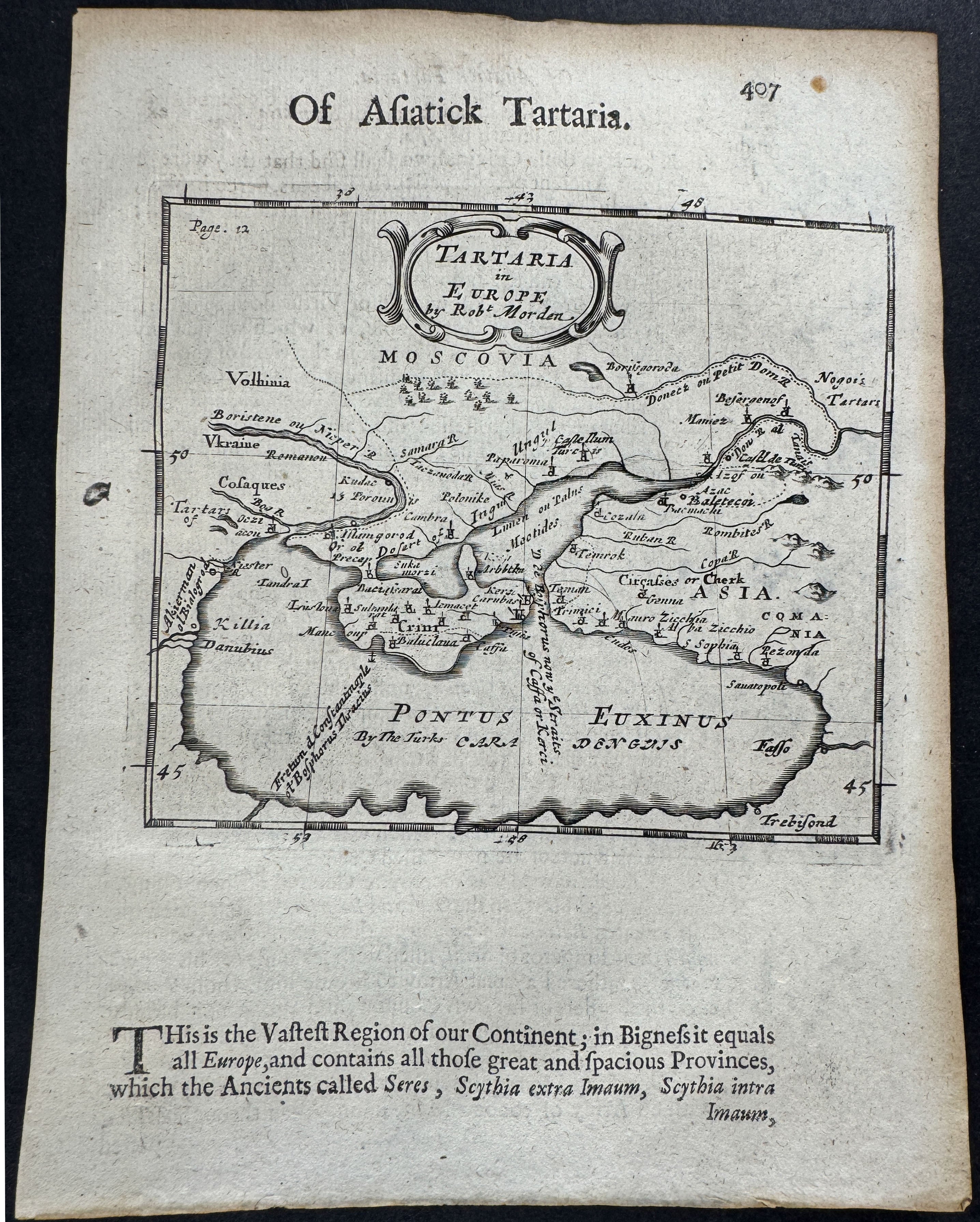 Map of Tartary in Europe