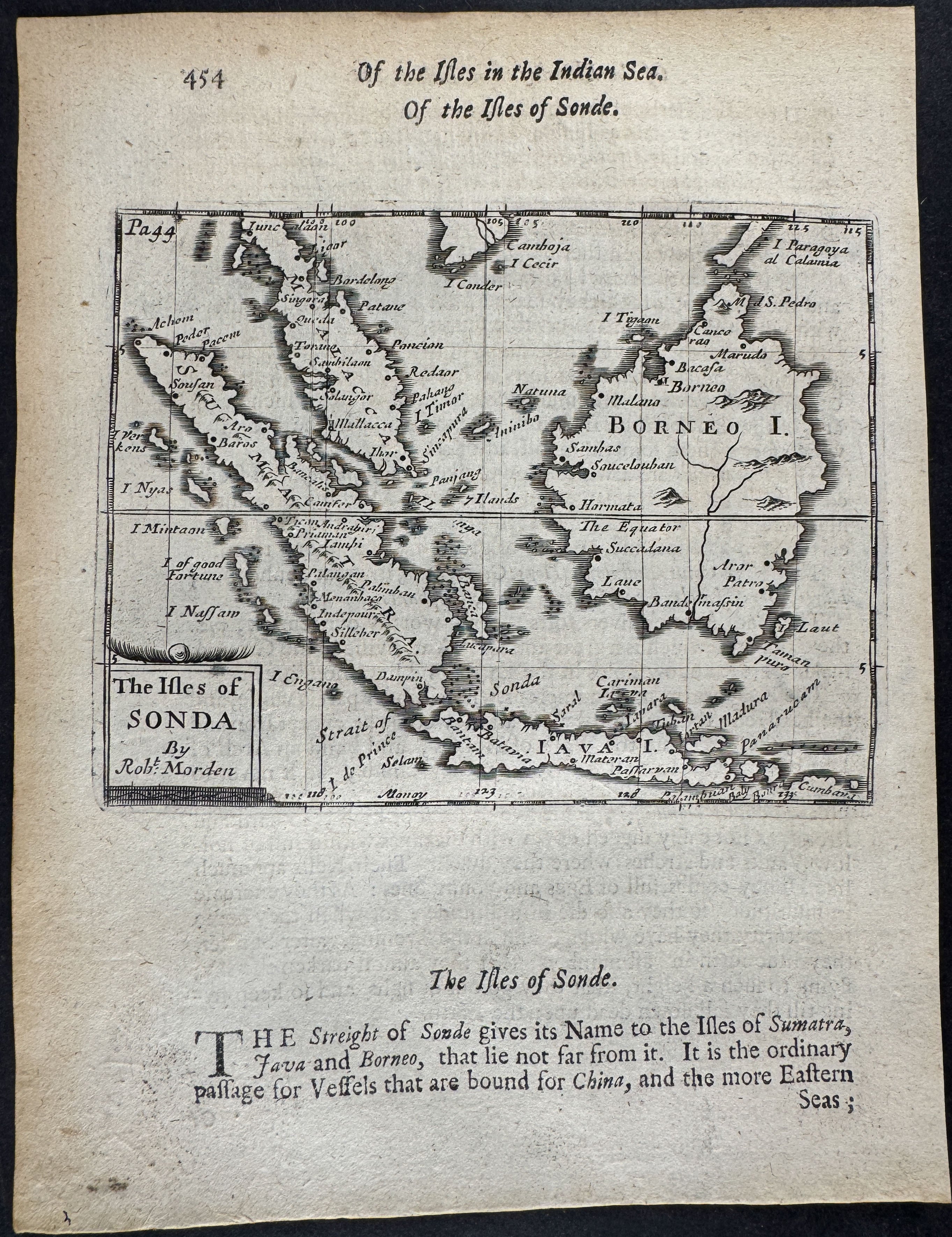 Map of Isles of Sonda (Borneo, Java)