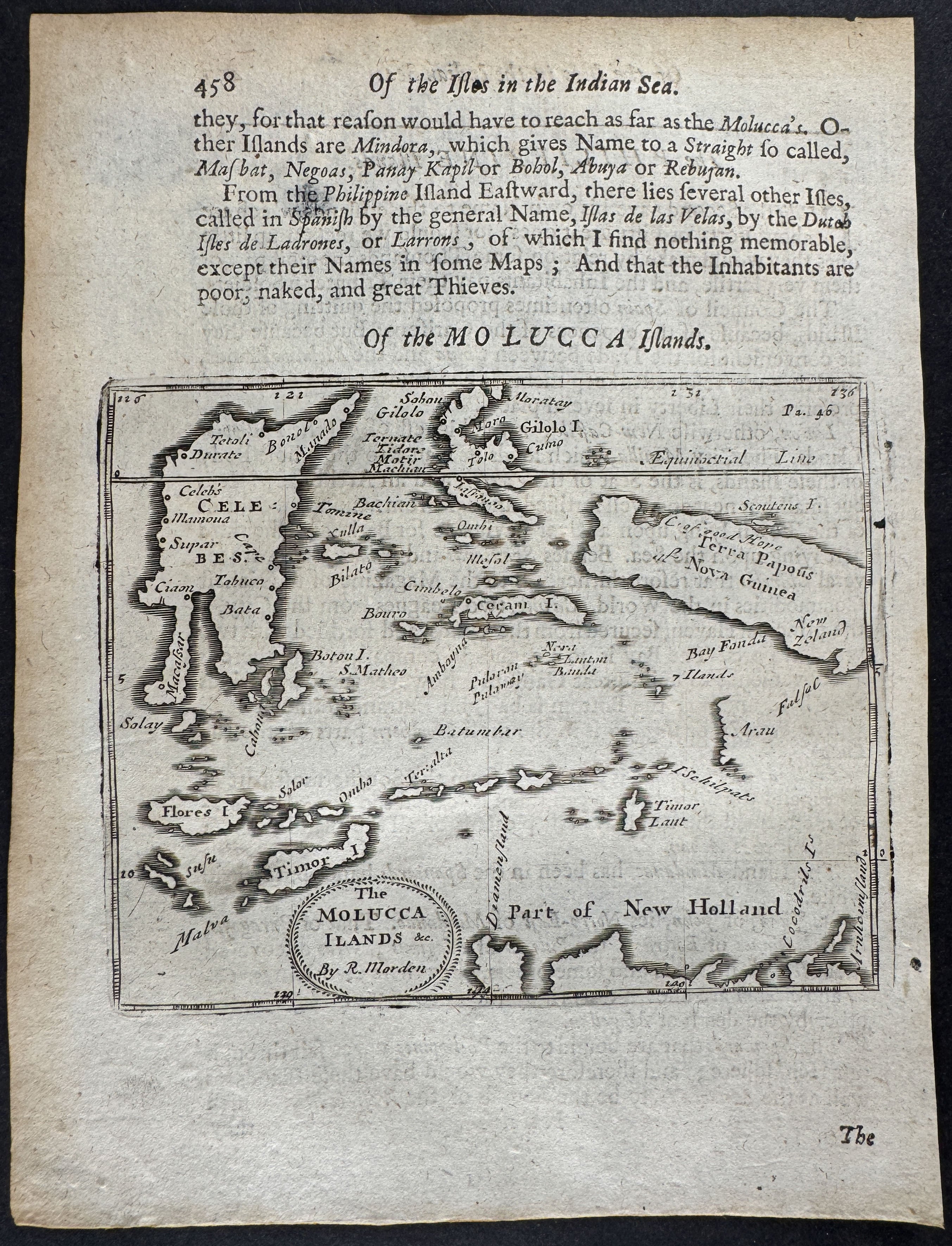 Map of Molucca Islands