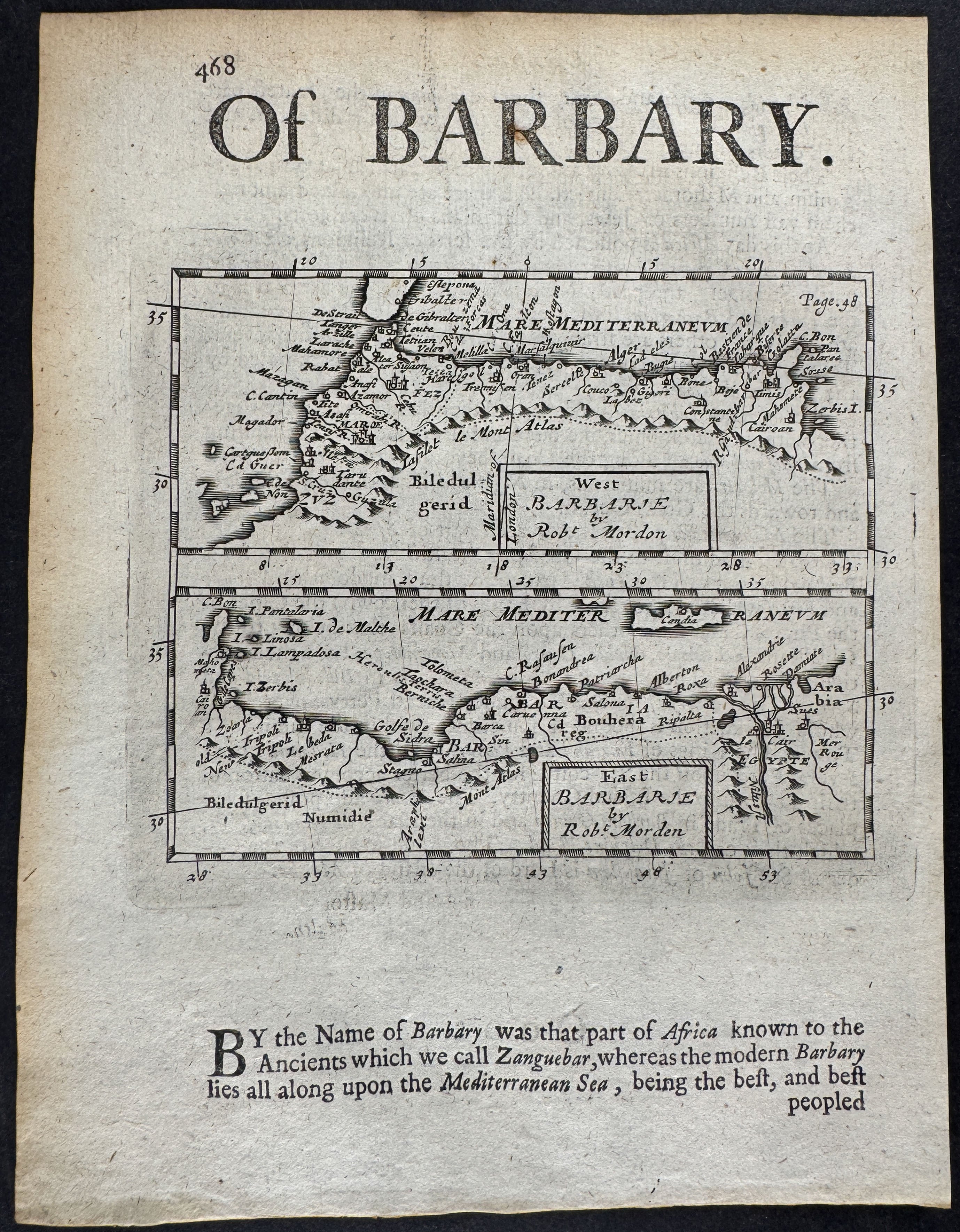 Map of Barbary