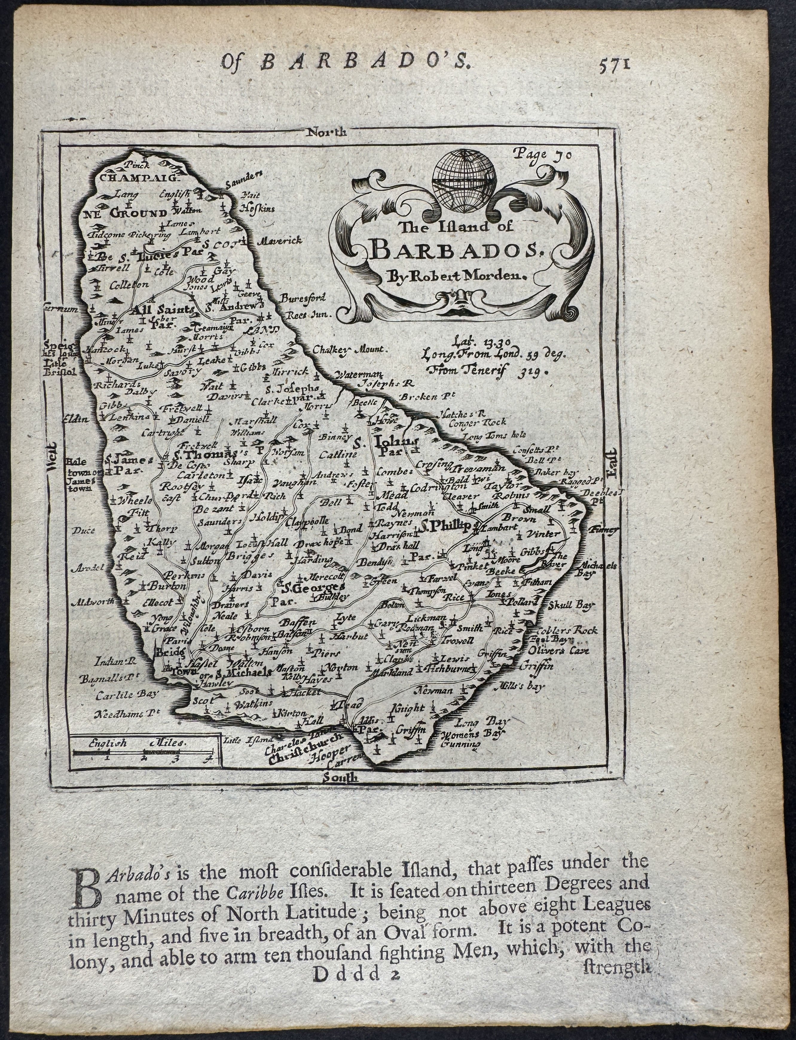 Map of Barbados