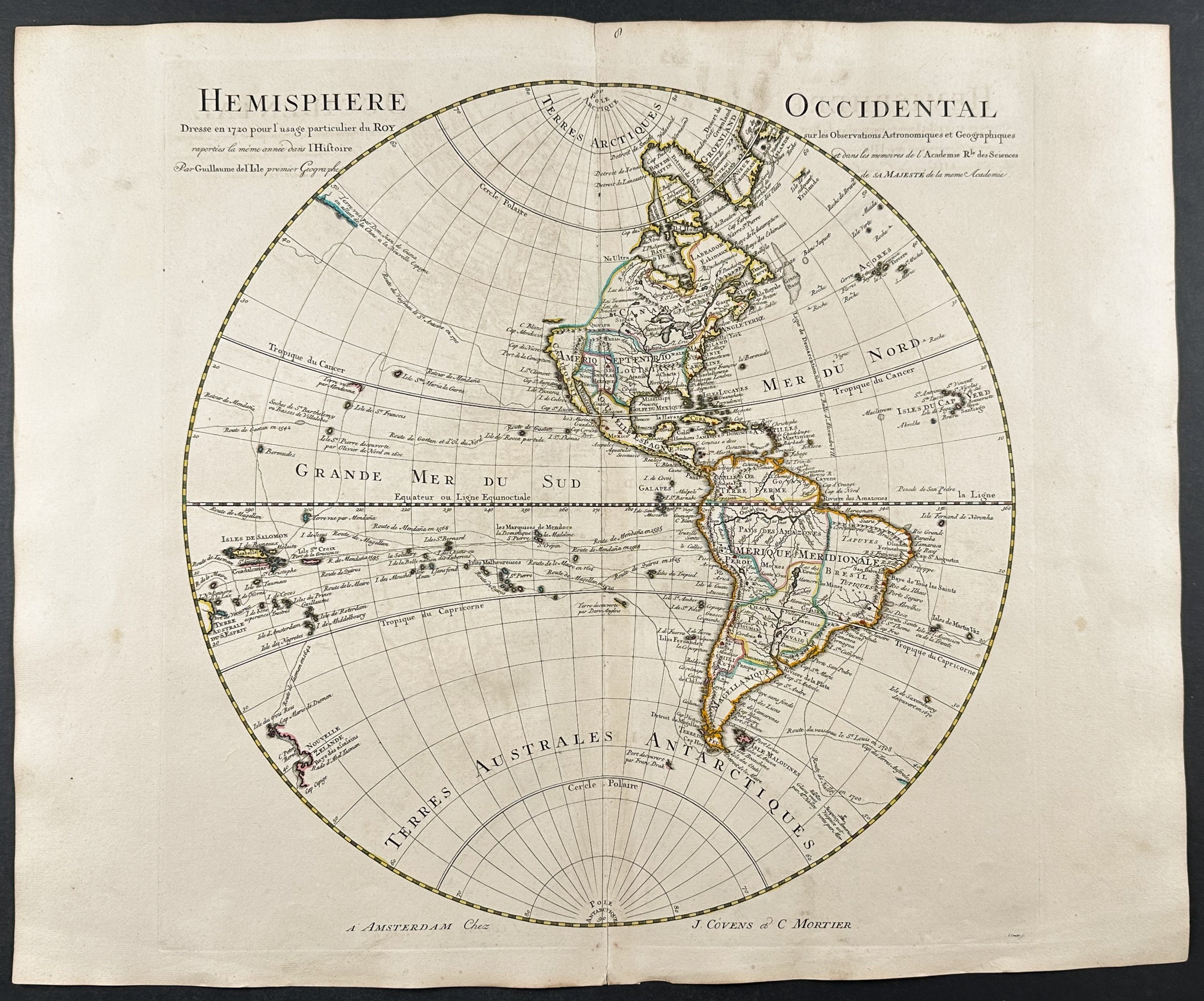 Map of the Western Hemisphere (Americas and partial coast of New Zealand)