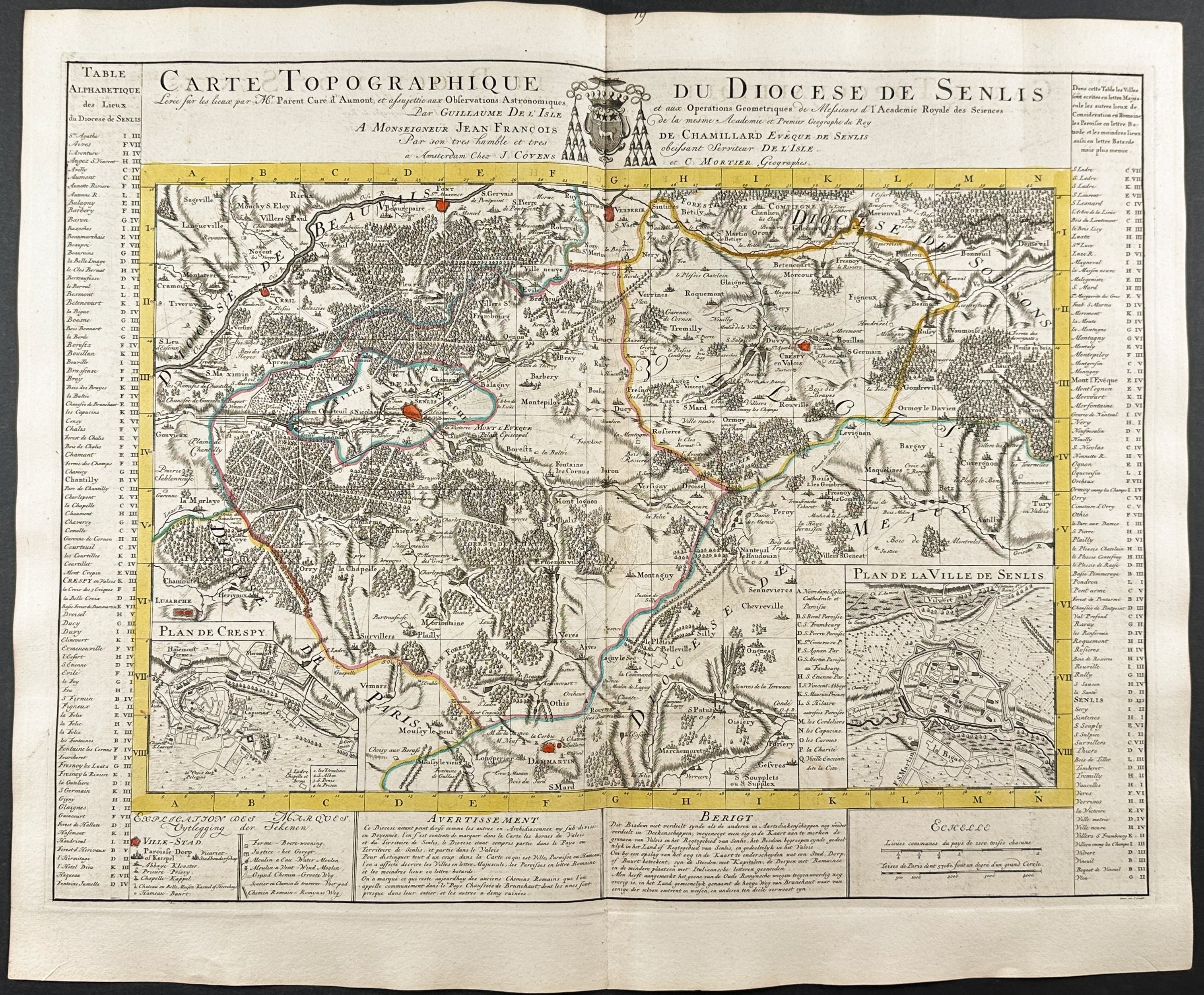 Regional Map of France (Diocese of Senlis)