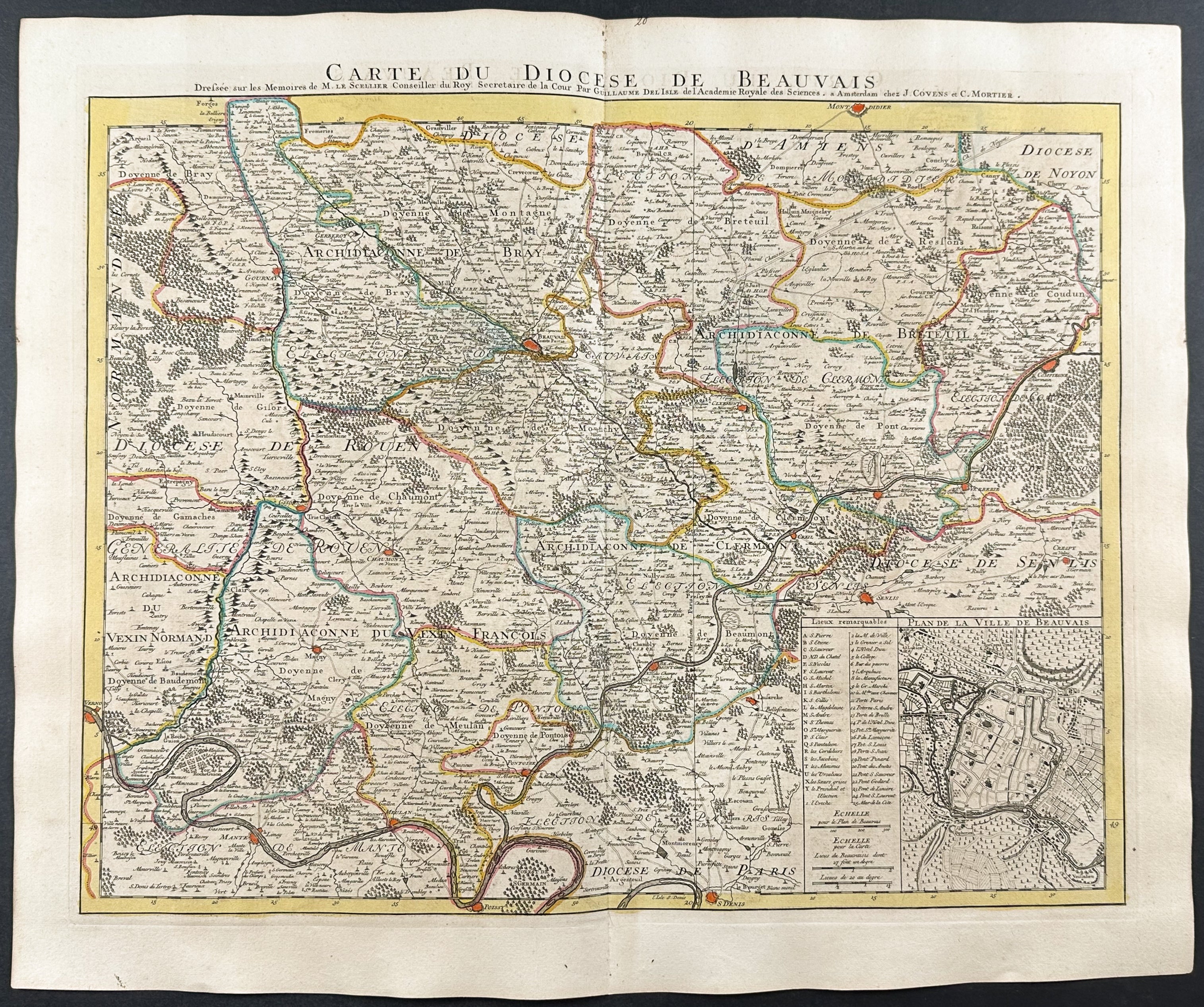 Regional Map of France (Diocese of Beauvais)