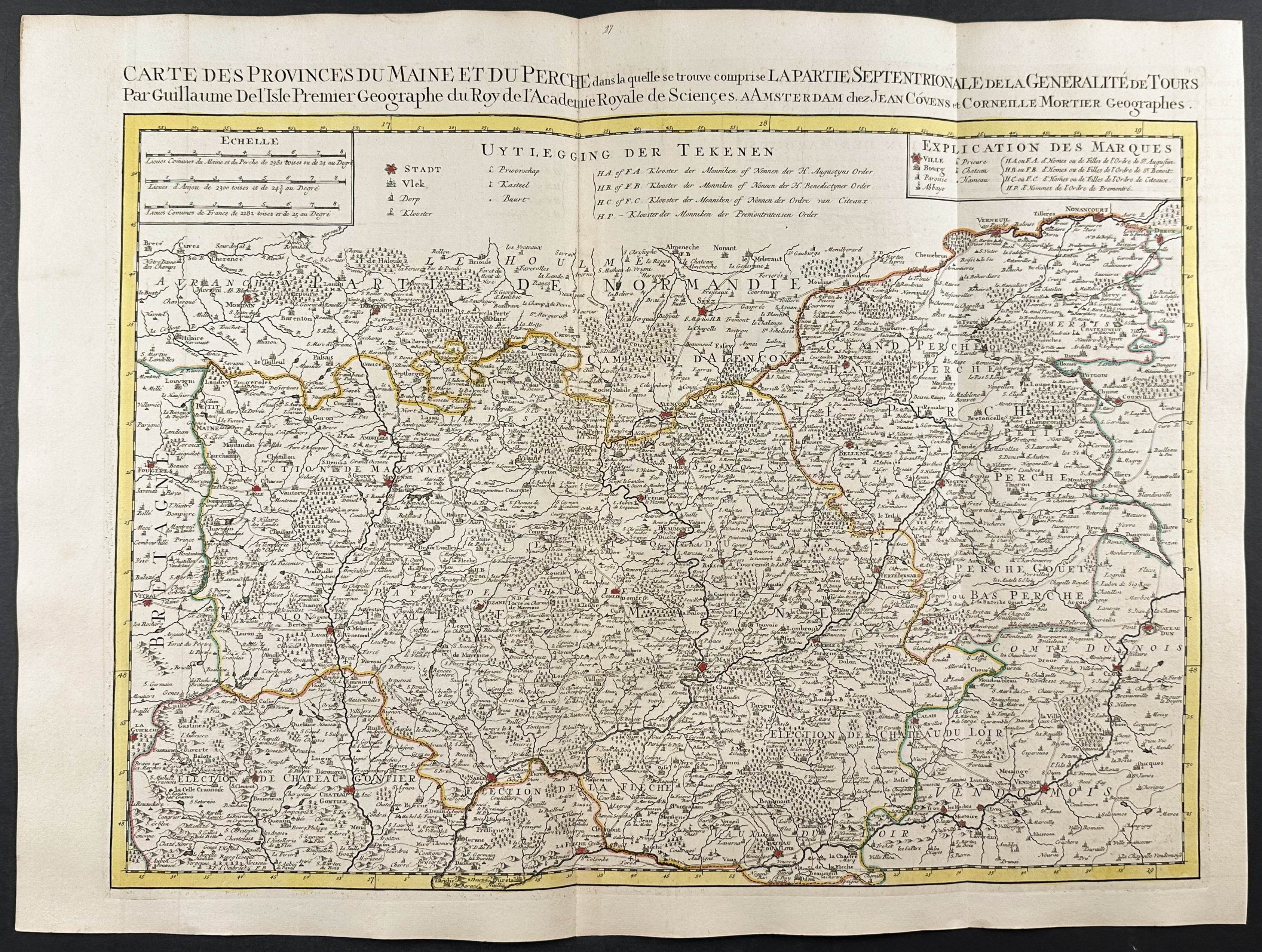 Regional Map of France (Maine & Perche)
