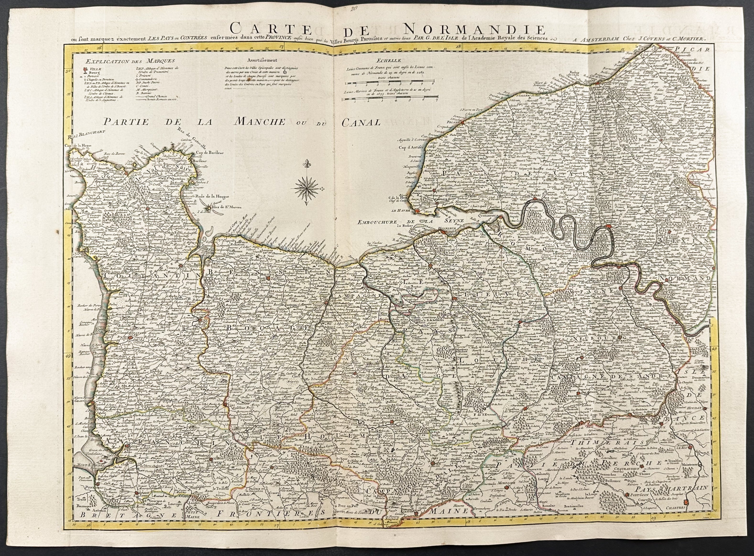 Map of France (Normandy)